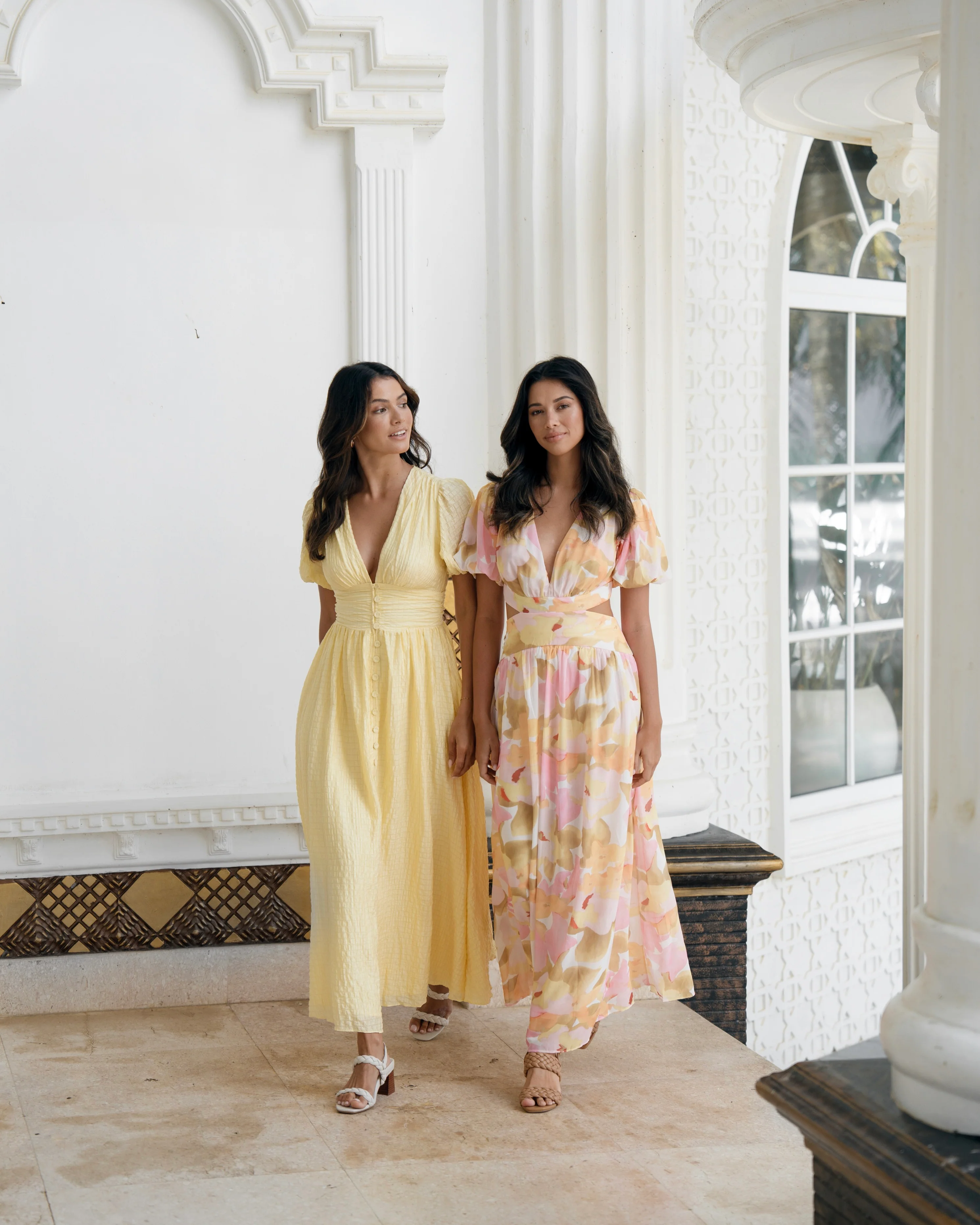 Alissa Puff Sleeve Button Down Midi Dress - Image 18