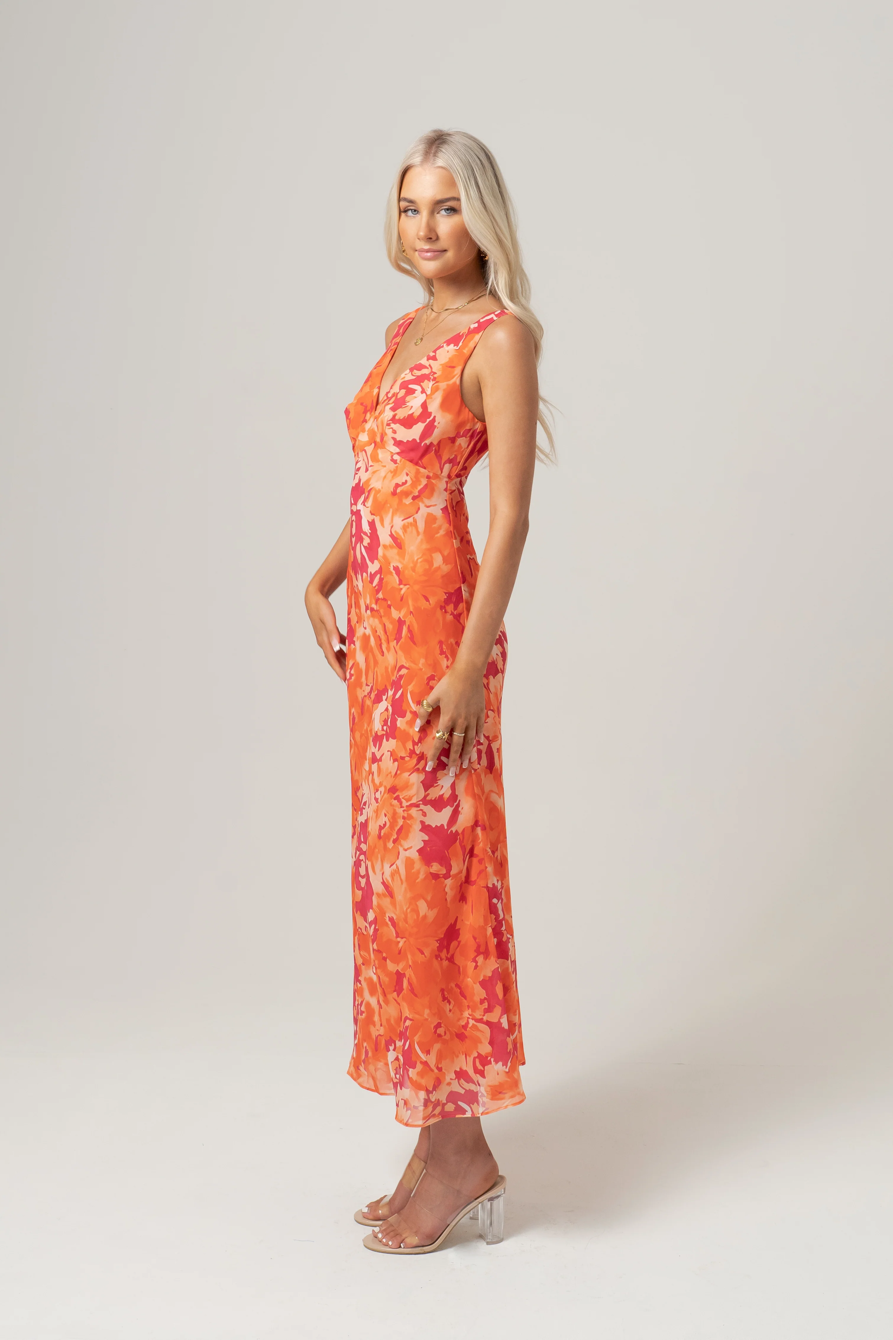 Bailey V-Neck Midi Dress - Image 10