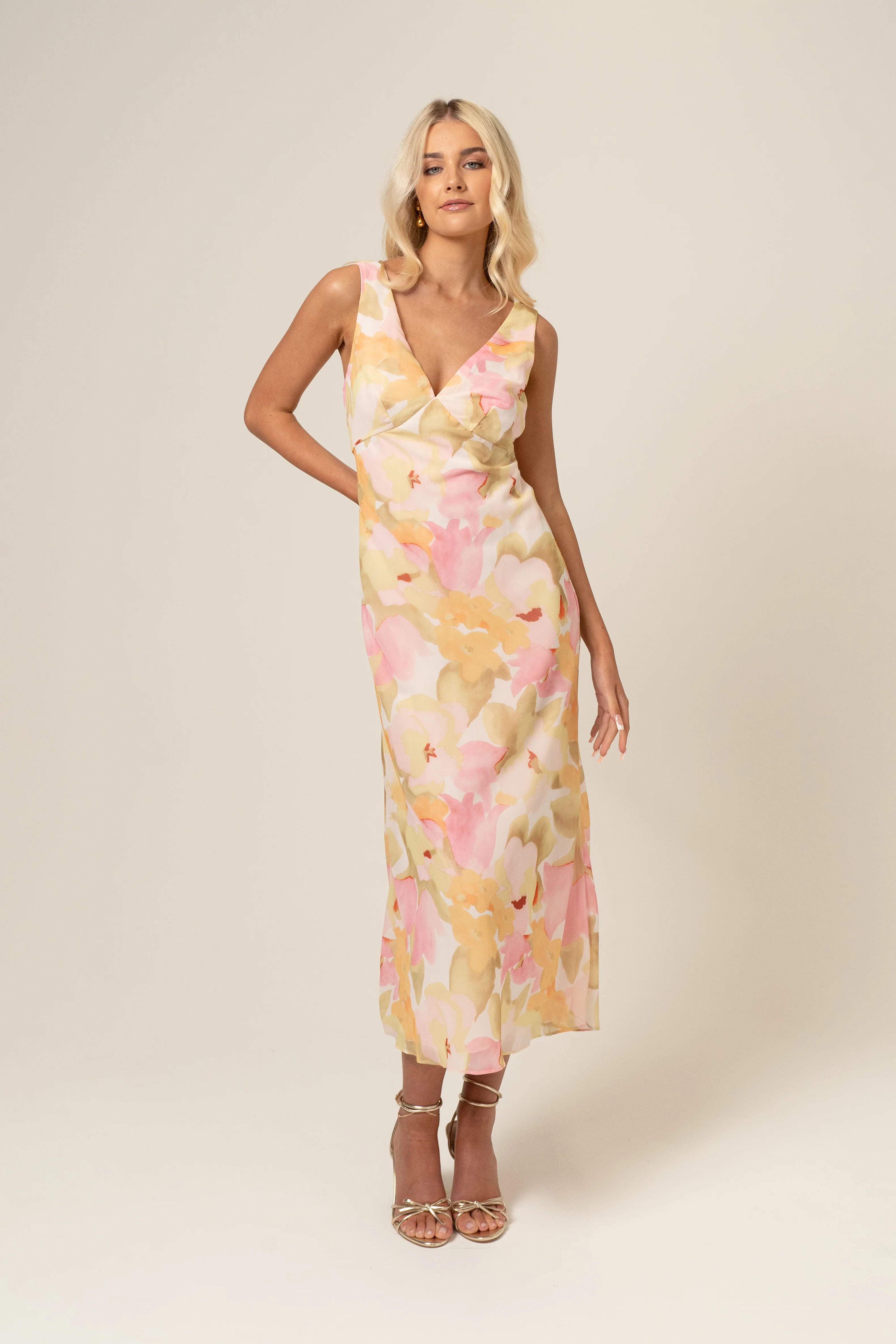 Bailey V-Neck Midi Dress - Image 6