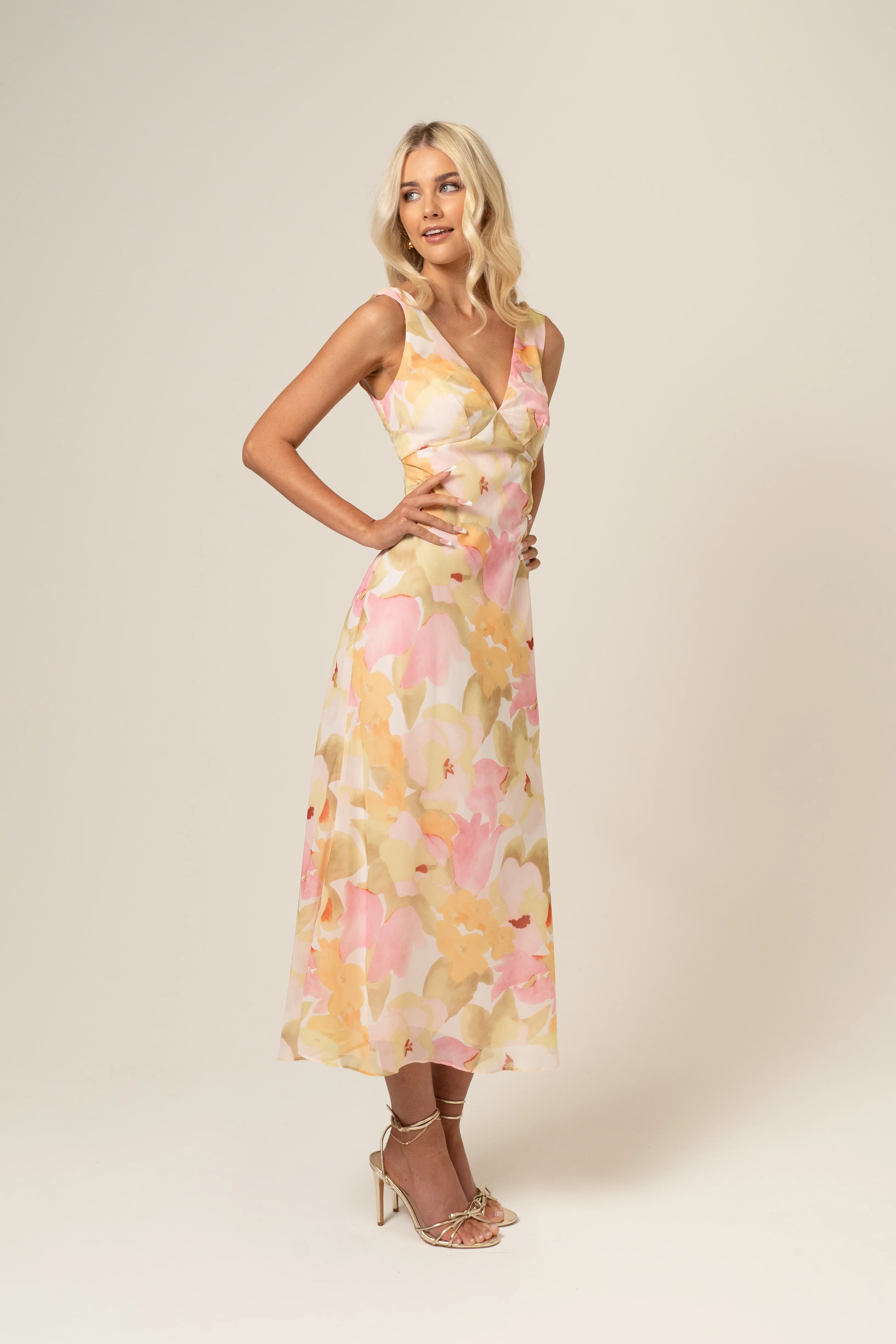Bailey V-Neck Midi Dress - Image 7