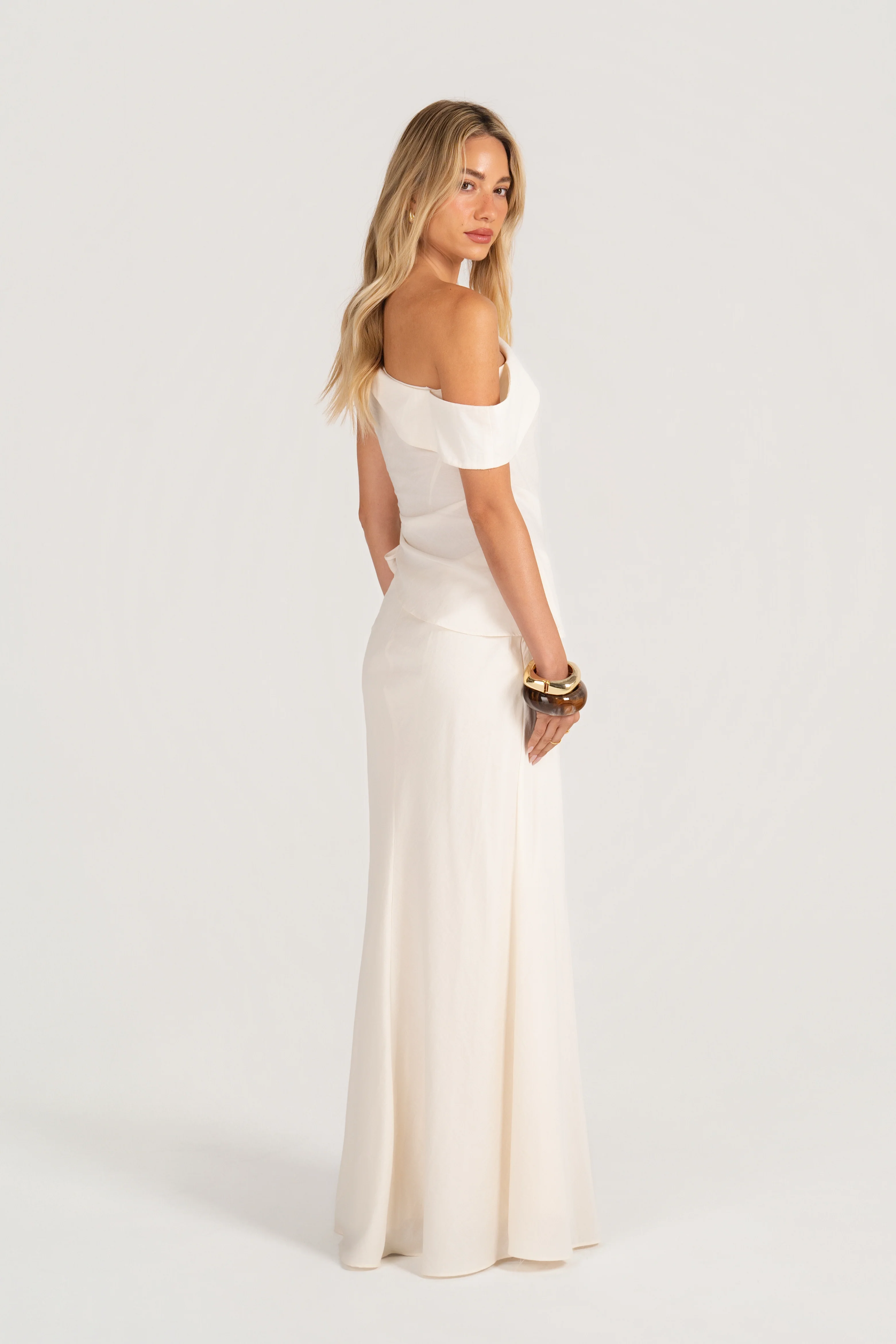 Bexley Set - Drop Shoulder Drape Top with Maxi Skirt - Image 5