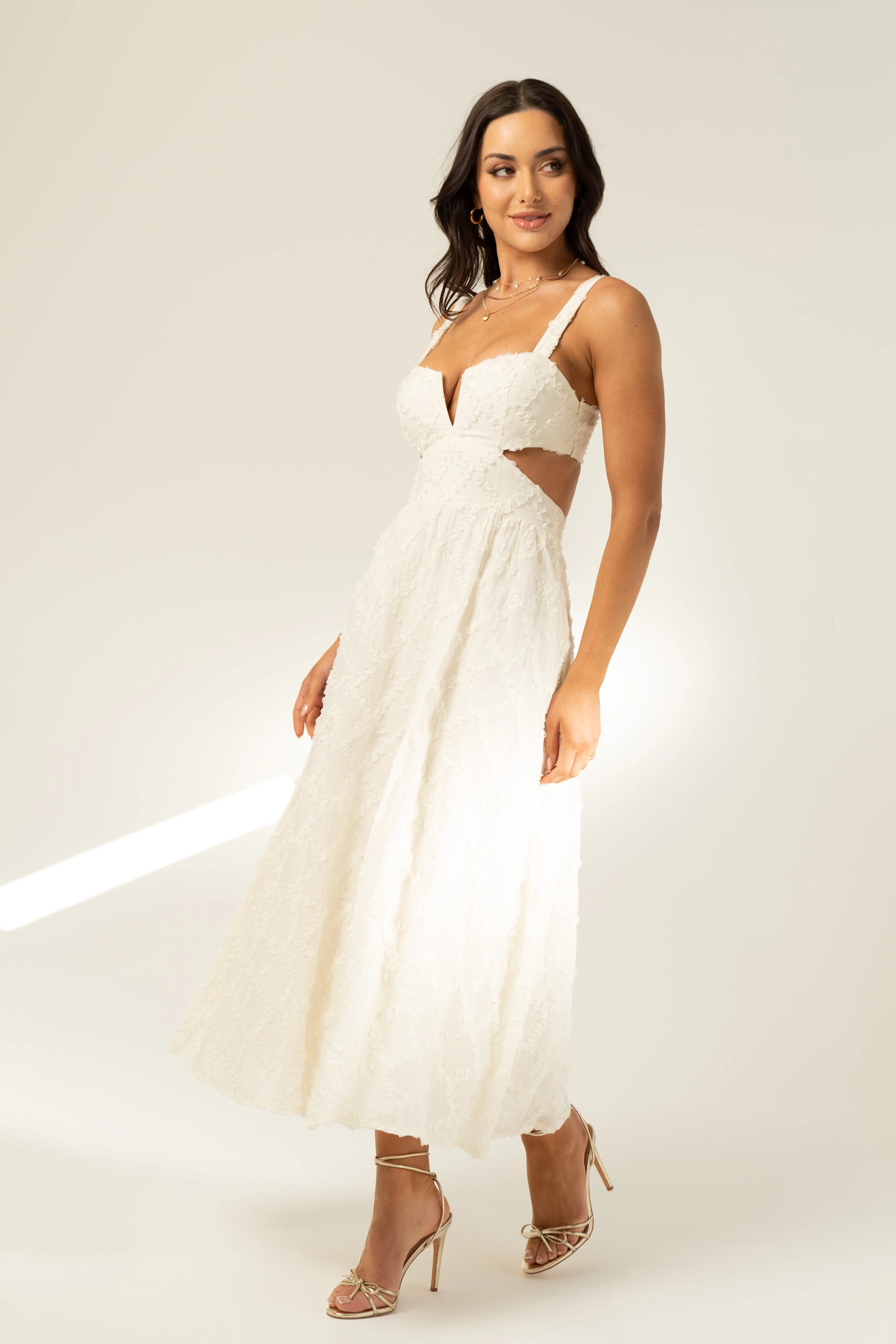 Bree Waist Cut-Out Midi Dress