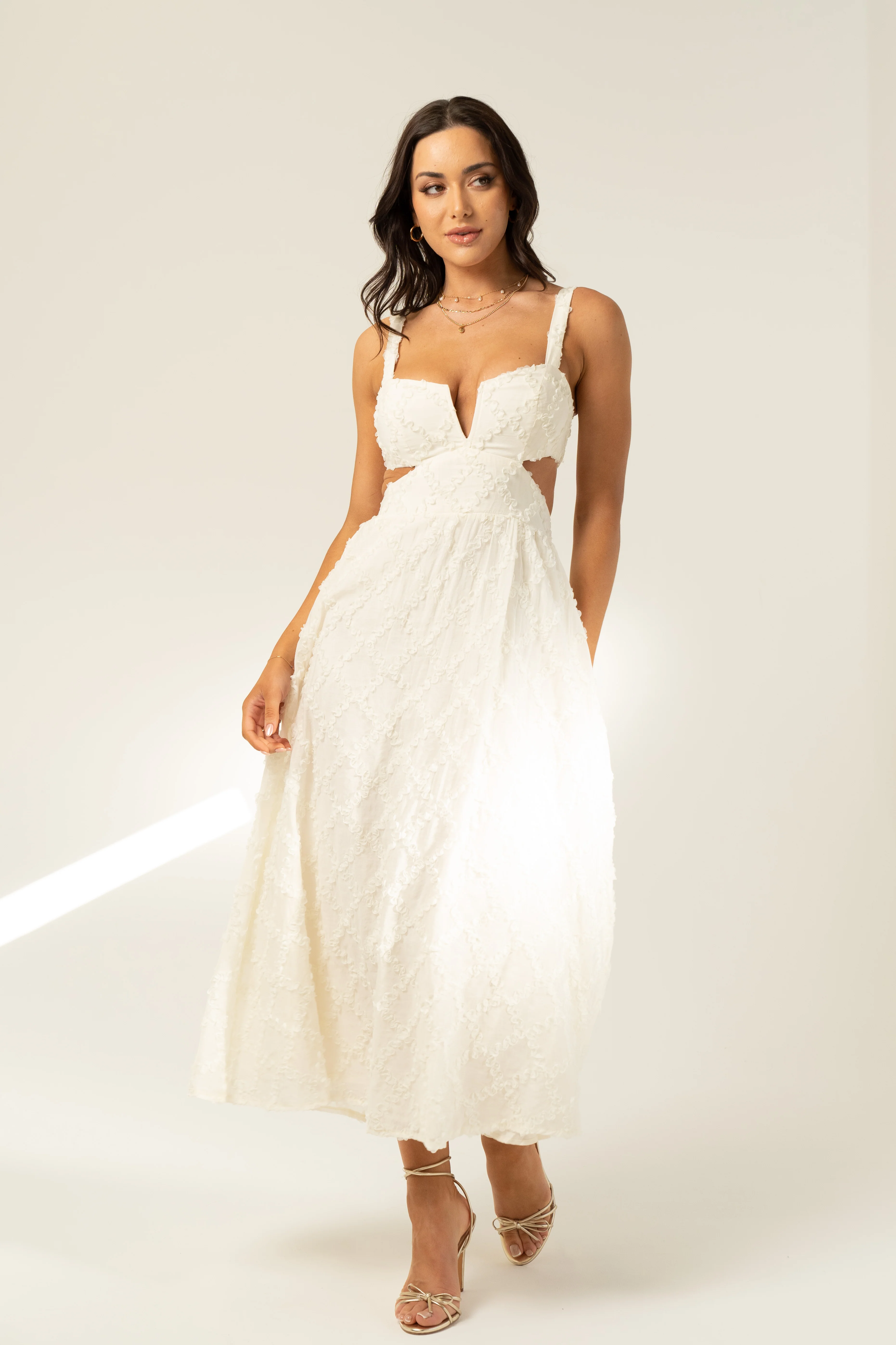 Bree Waist Cut-Out Midi Dress - Image 2