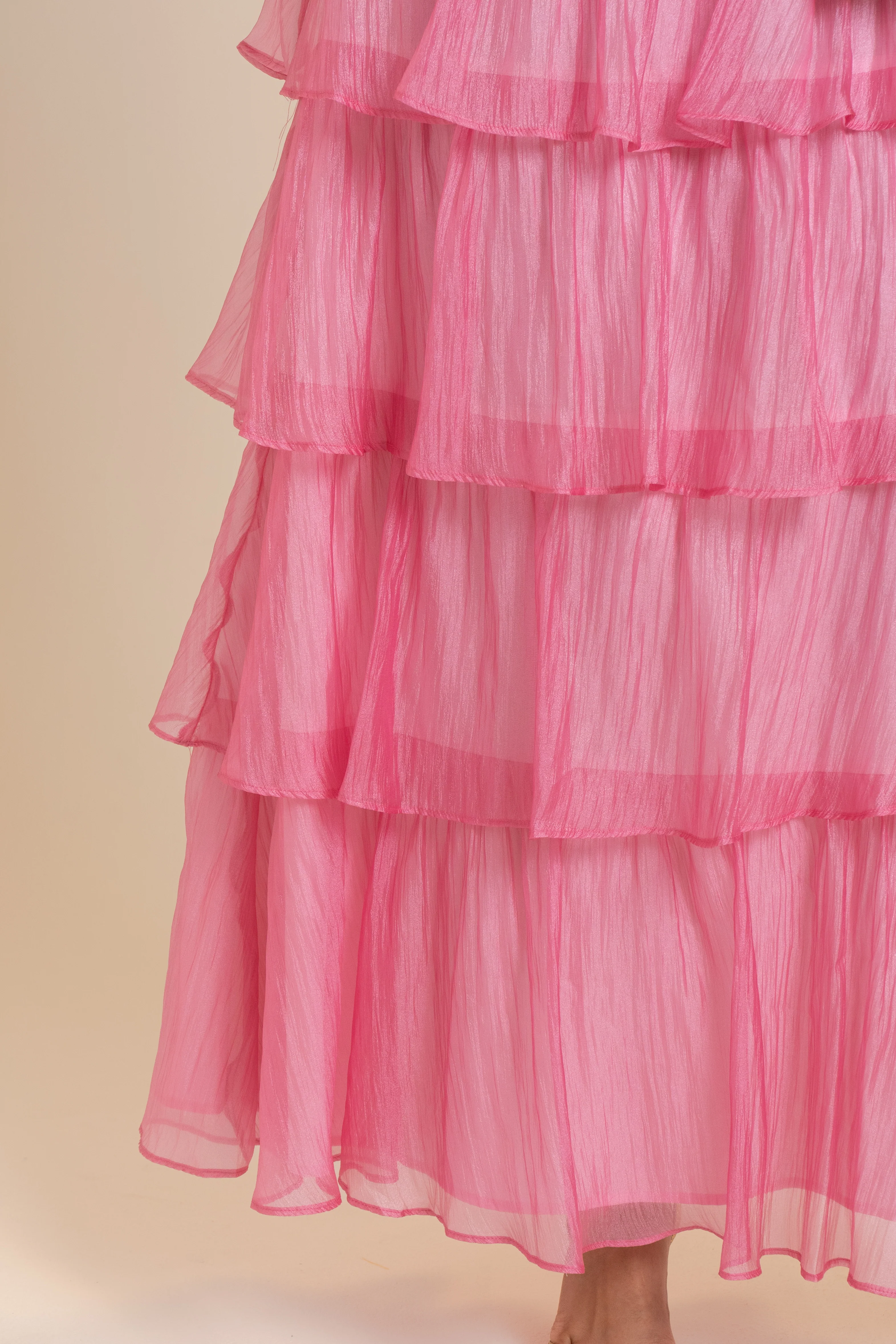 Caterina Ruffle Trim Tiered Maxi Dress - Image 9