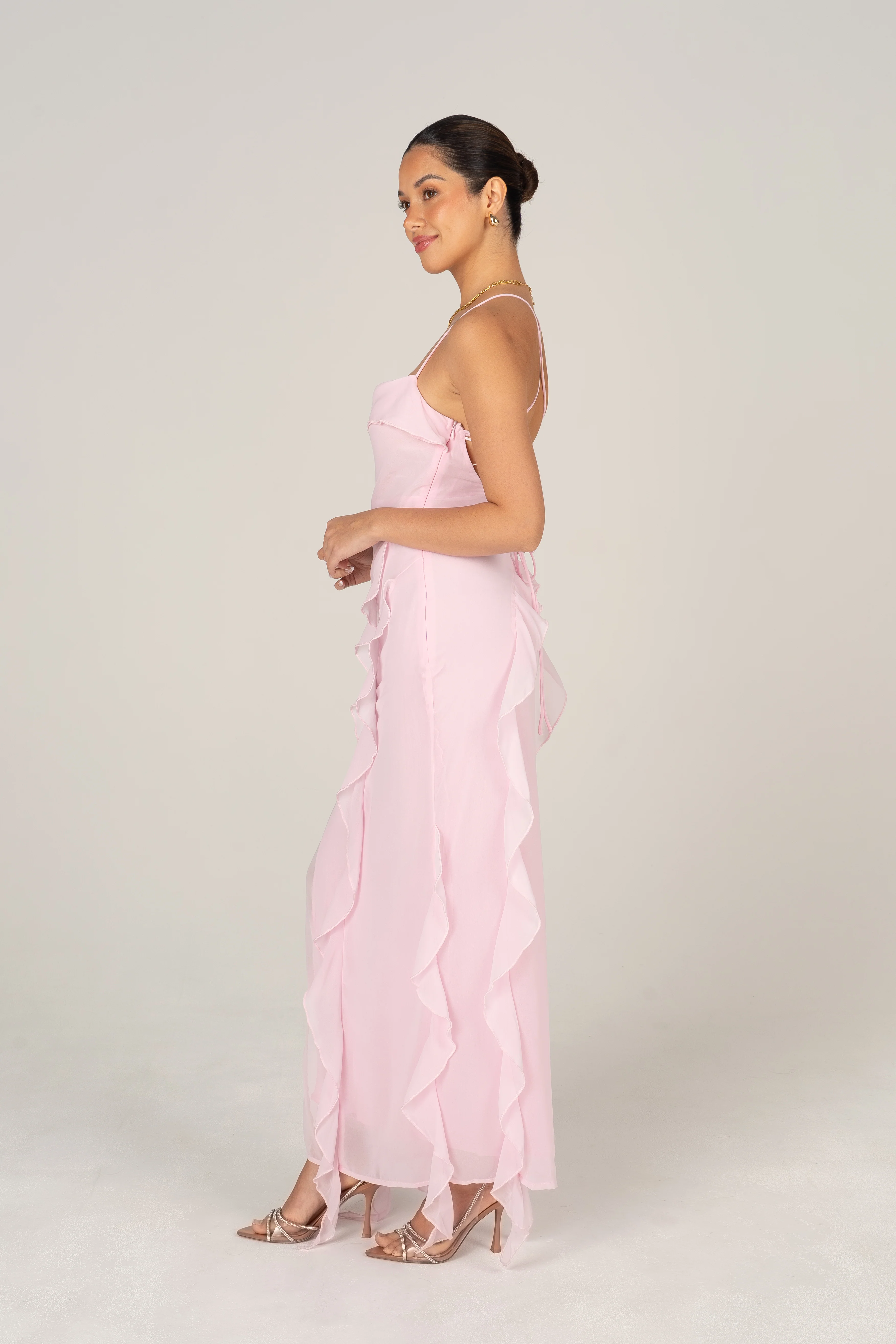 Charlene Criss Cross Back Maxi Dress - Image 11