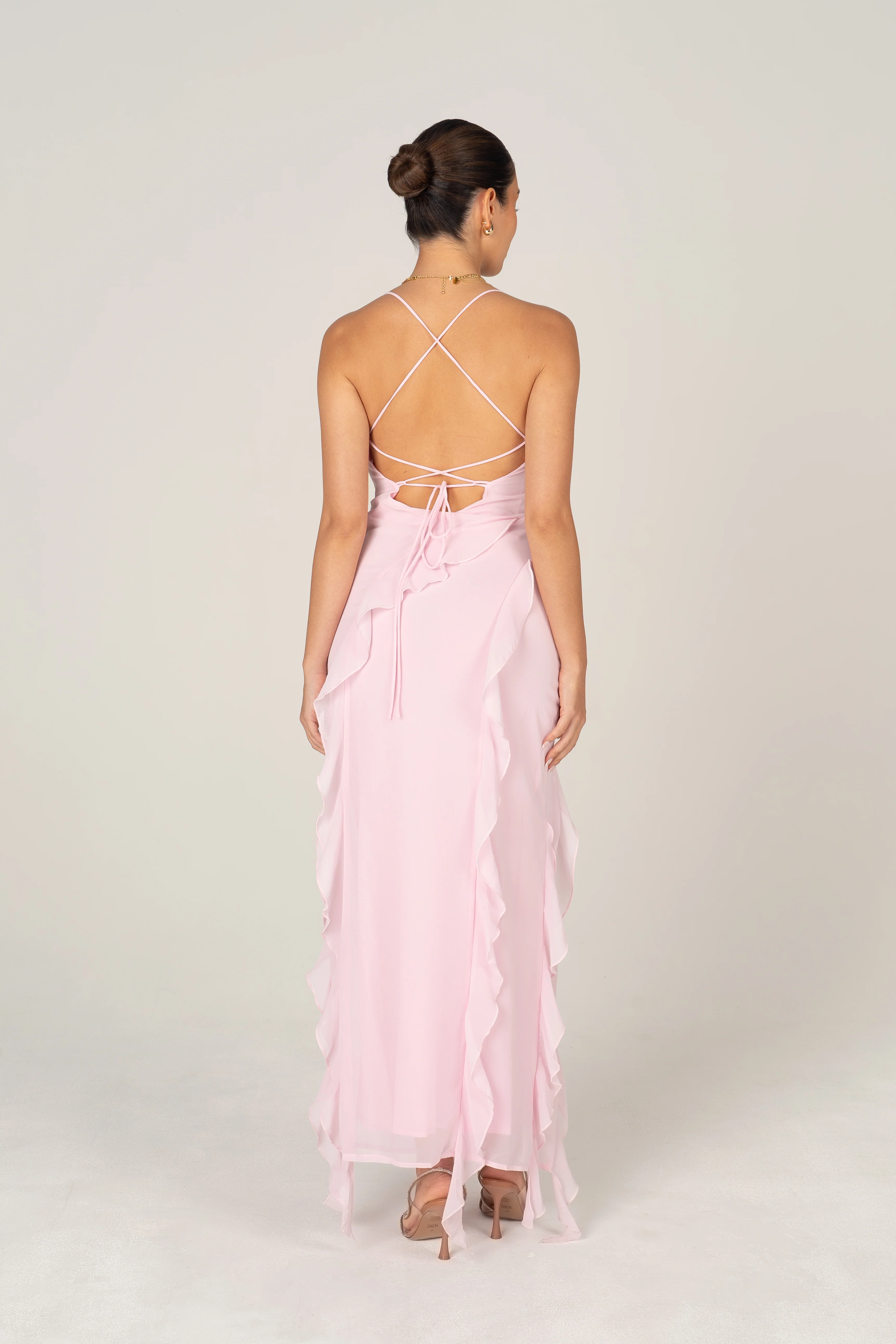 Charlene Criss Cross Back Maxi Dress - Image 12