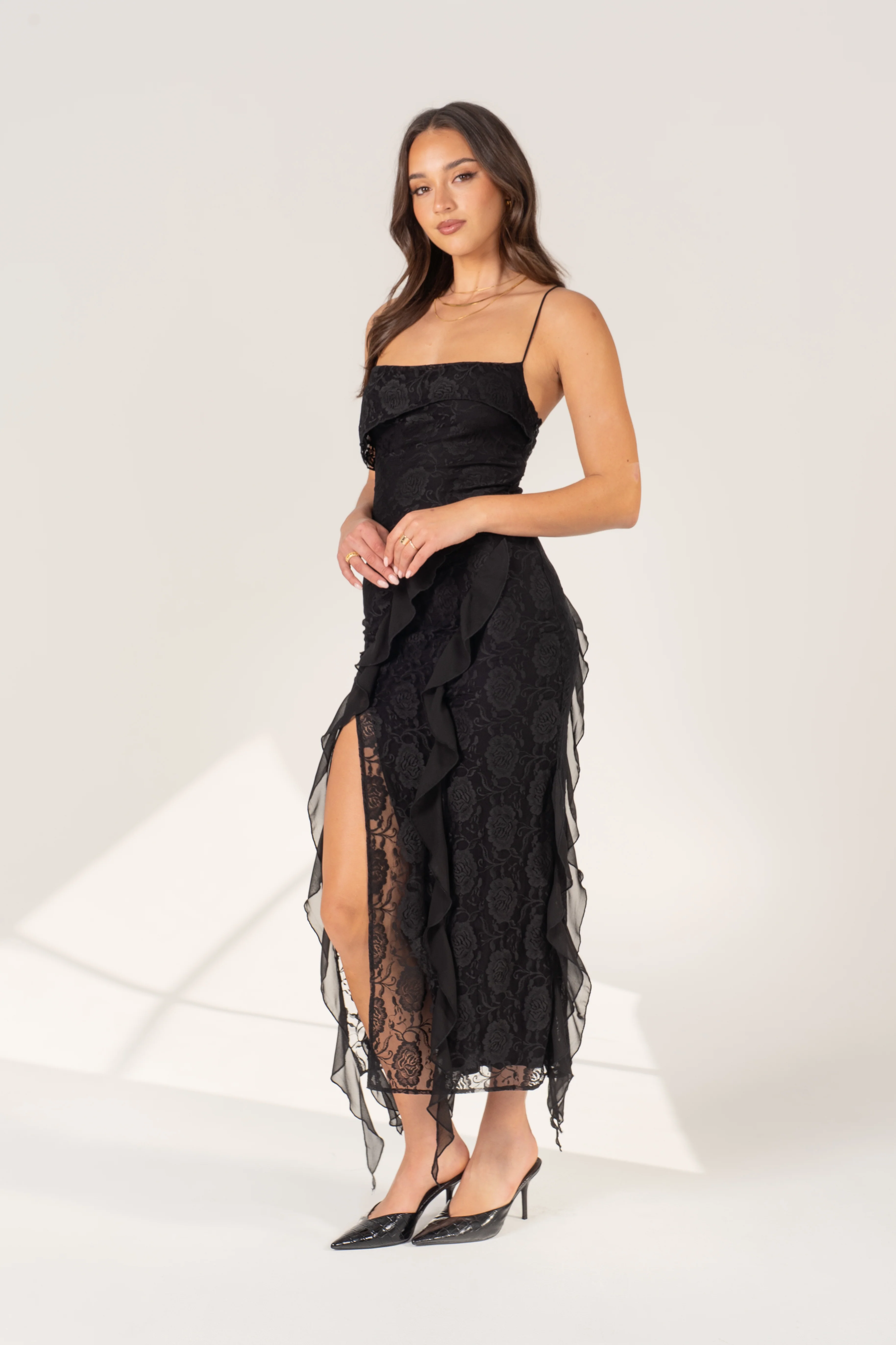 Charlene Criss Cross Back Maxi Dress - Image 13
