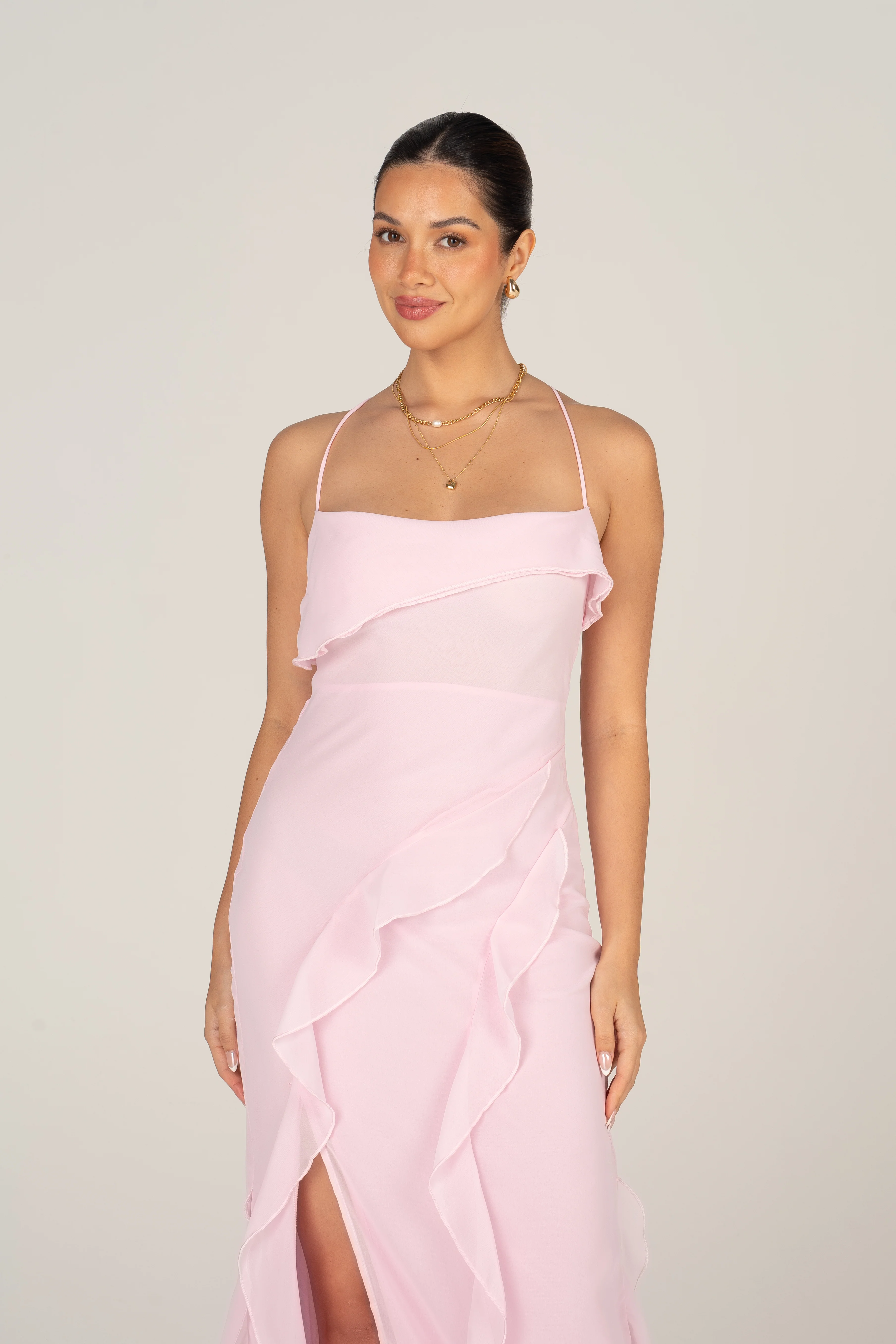 Charlene Criss Cross Back Maxi Dress - Image 9