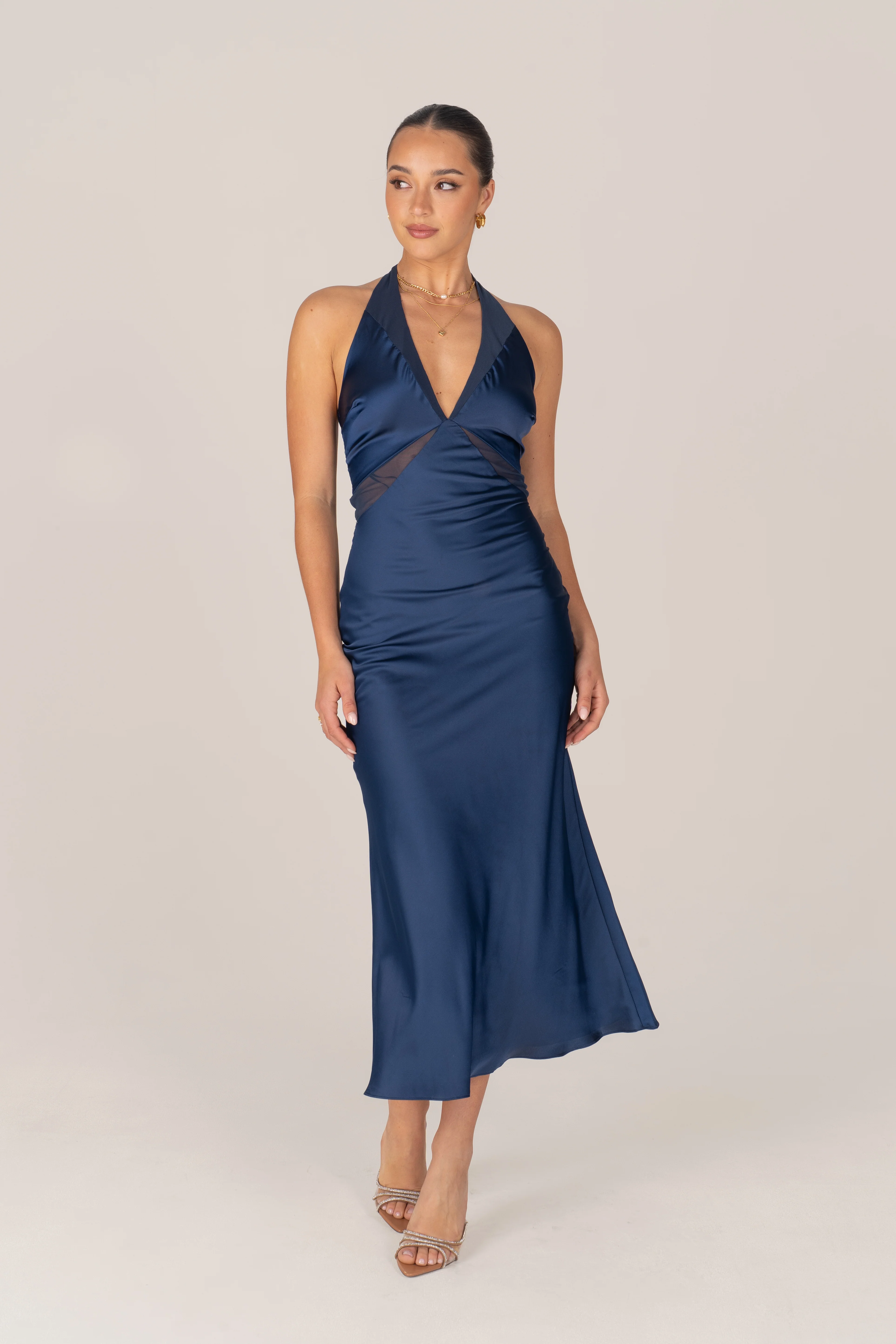 Charmaine Halter Neck Slip Dress - Image 5