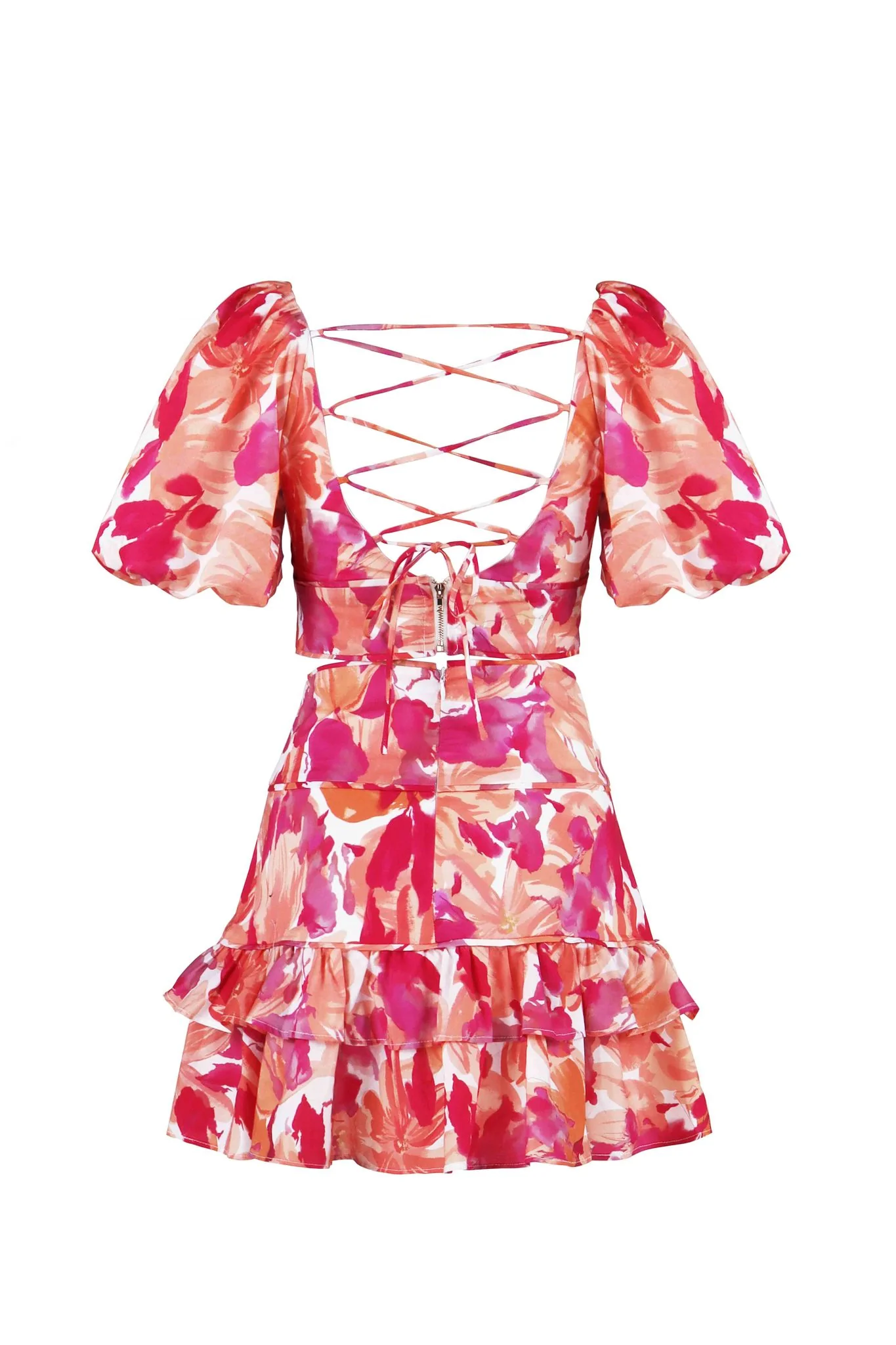 Corinna Two Piece Print Set - Top & Mini Skirt - Image 3