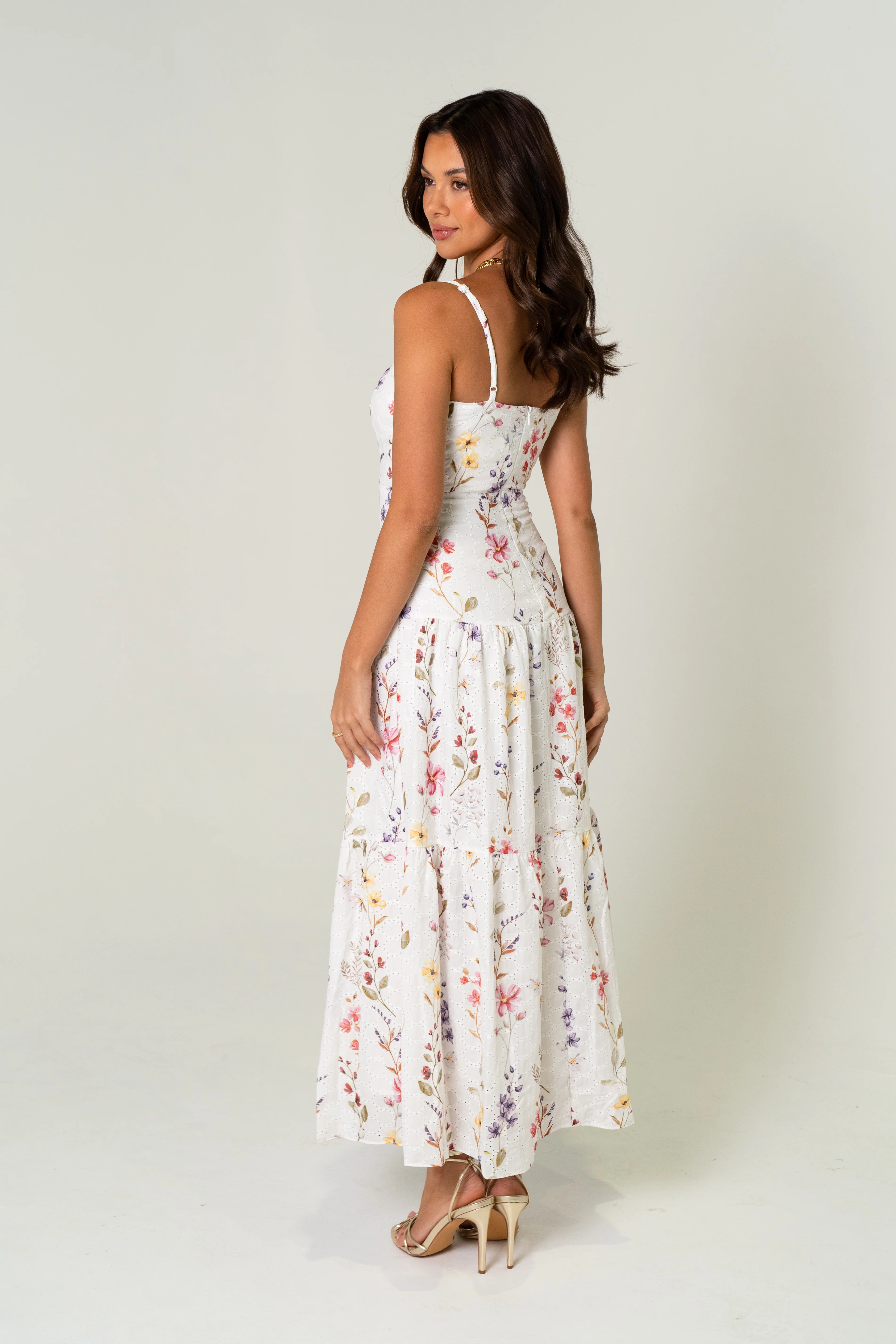 Fleur Floral Print Midi Dress - Image 3