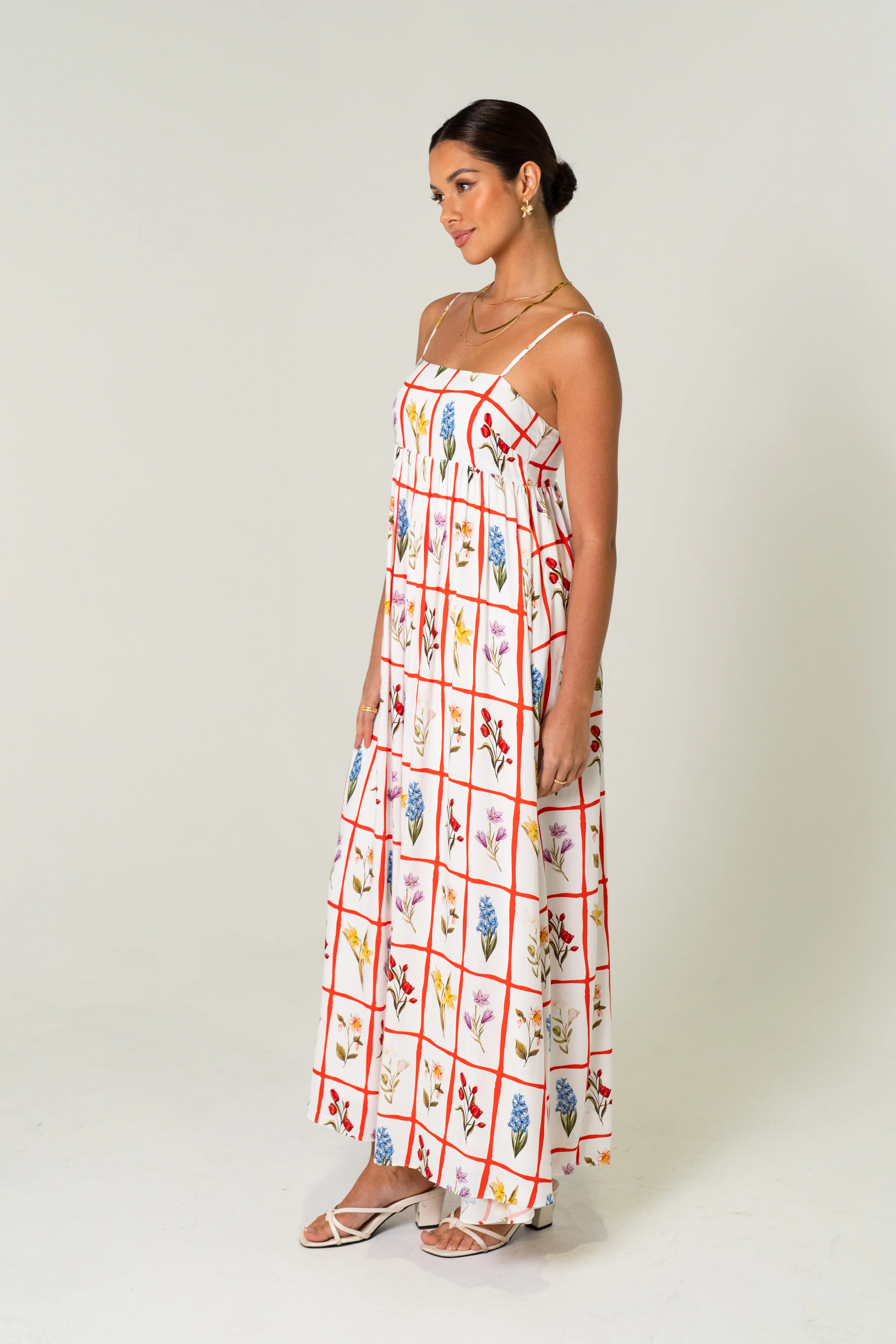 Flora Loose Fit Floral Midi Dress - Image 4