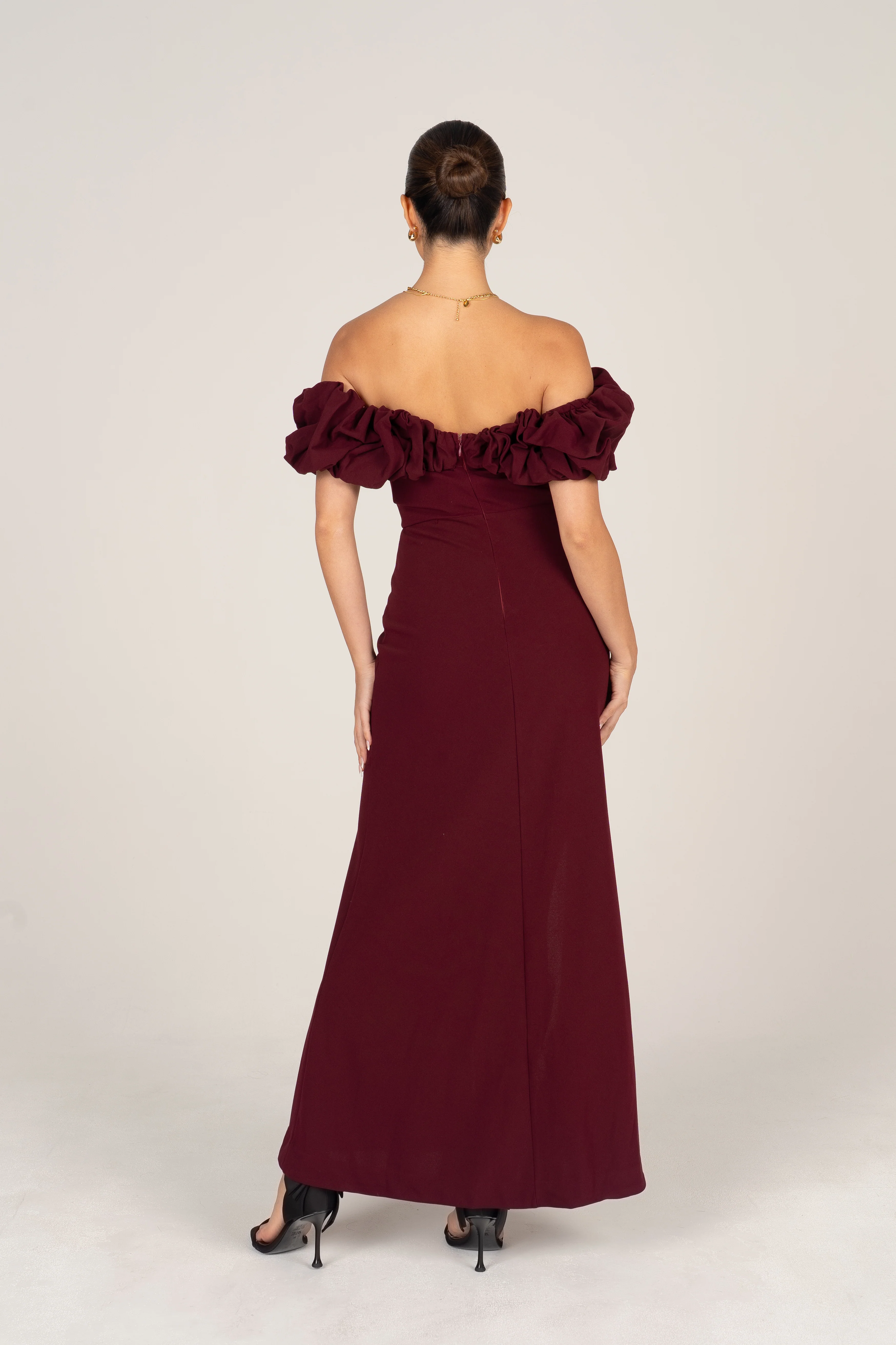 Jordan Off-Shoulder Ruffle Cocktail Dress - Image 3