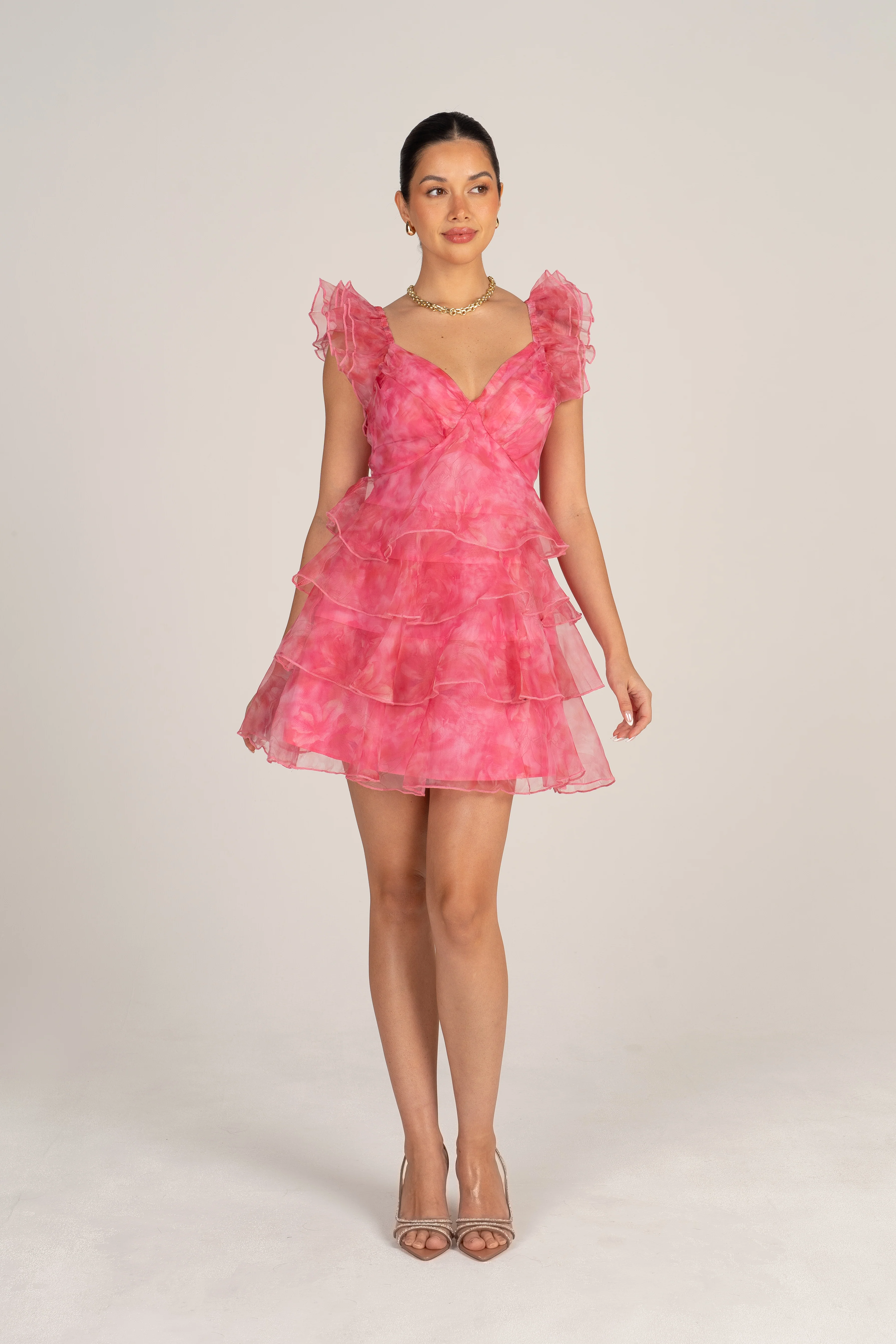 Lavinia Pink Mini with Ruffle Trims - Image 2