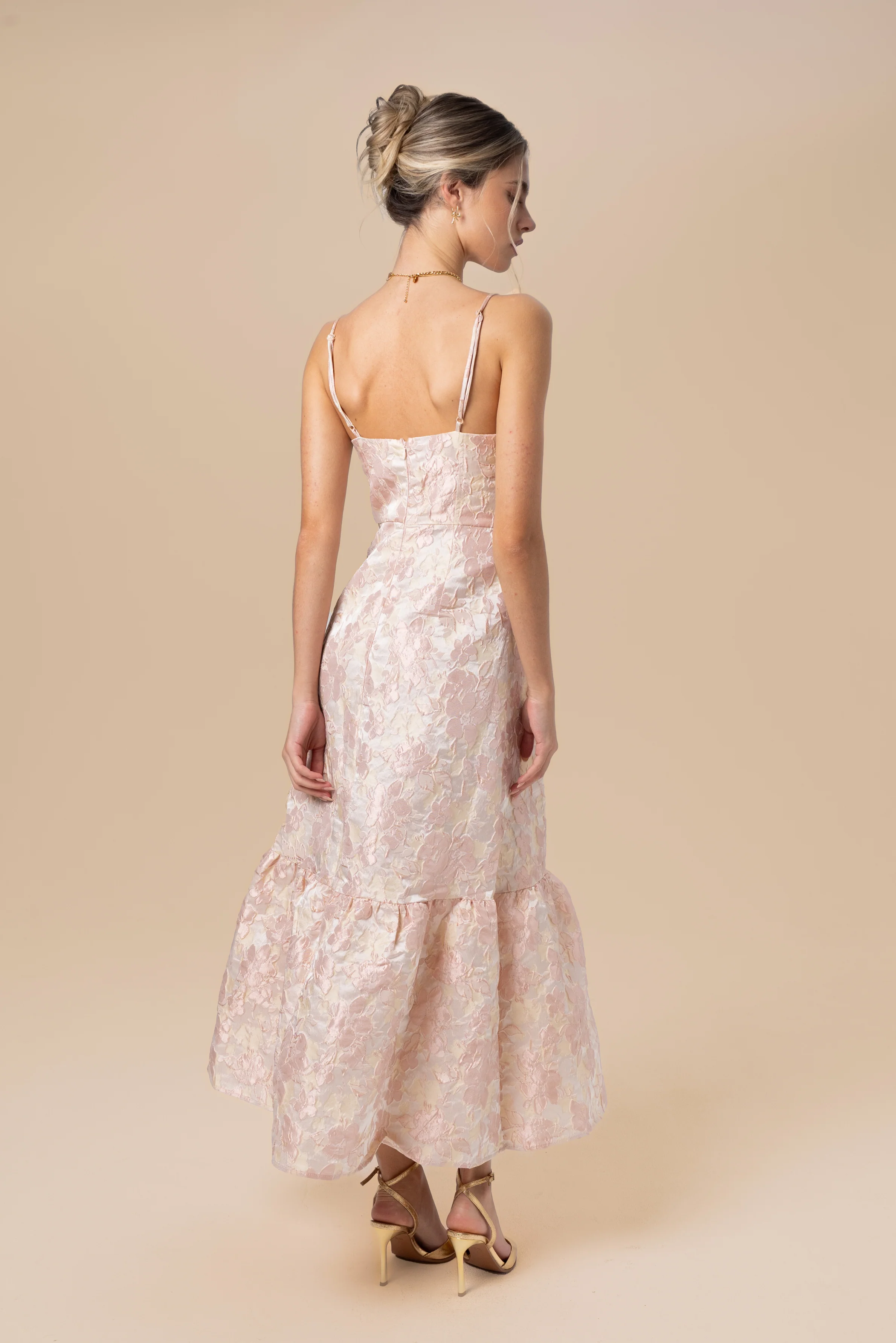 Louise Blush Maxi Dress - Image 3