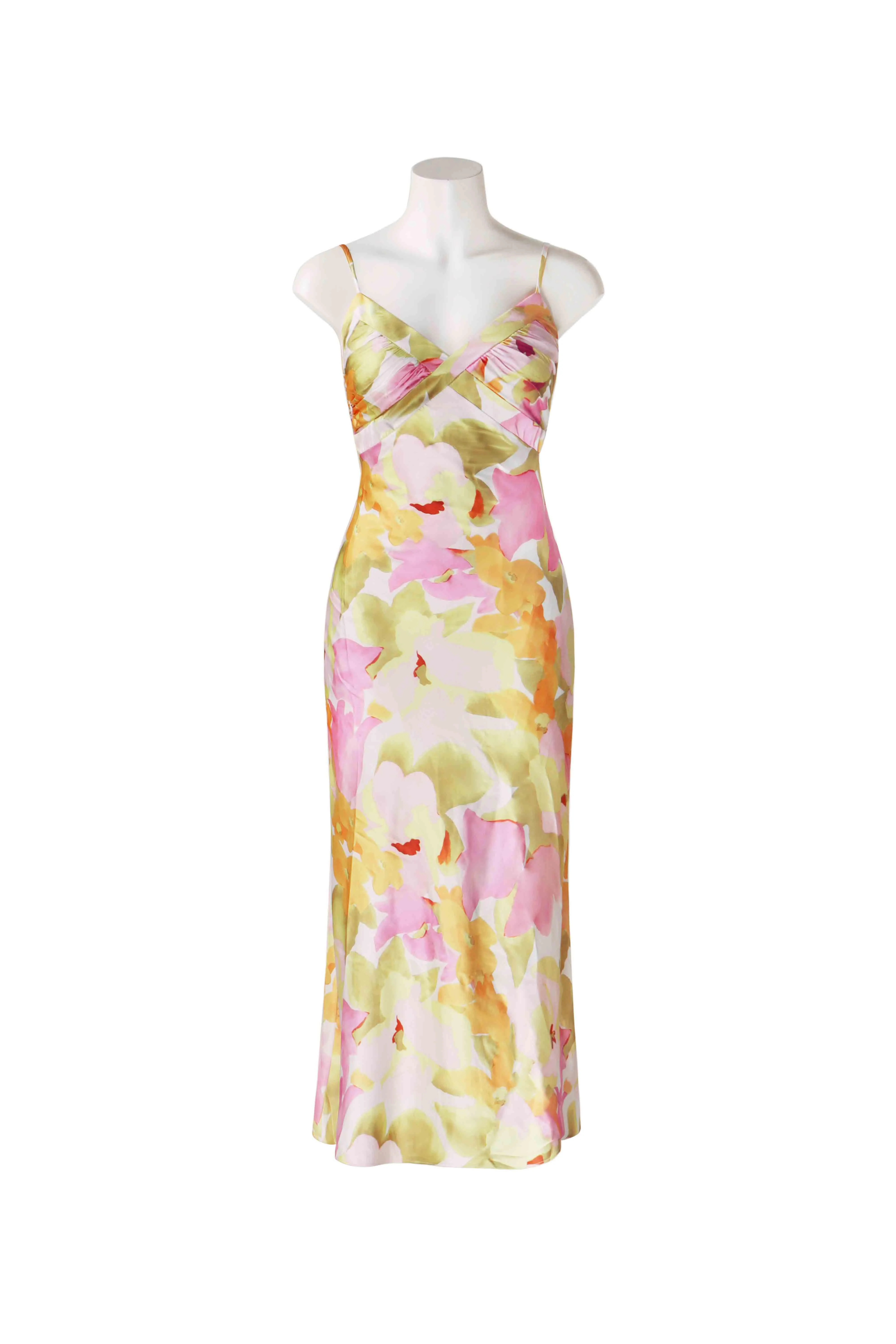 Luna Classic Satin Midi Dress - Image 6