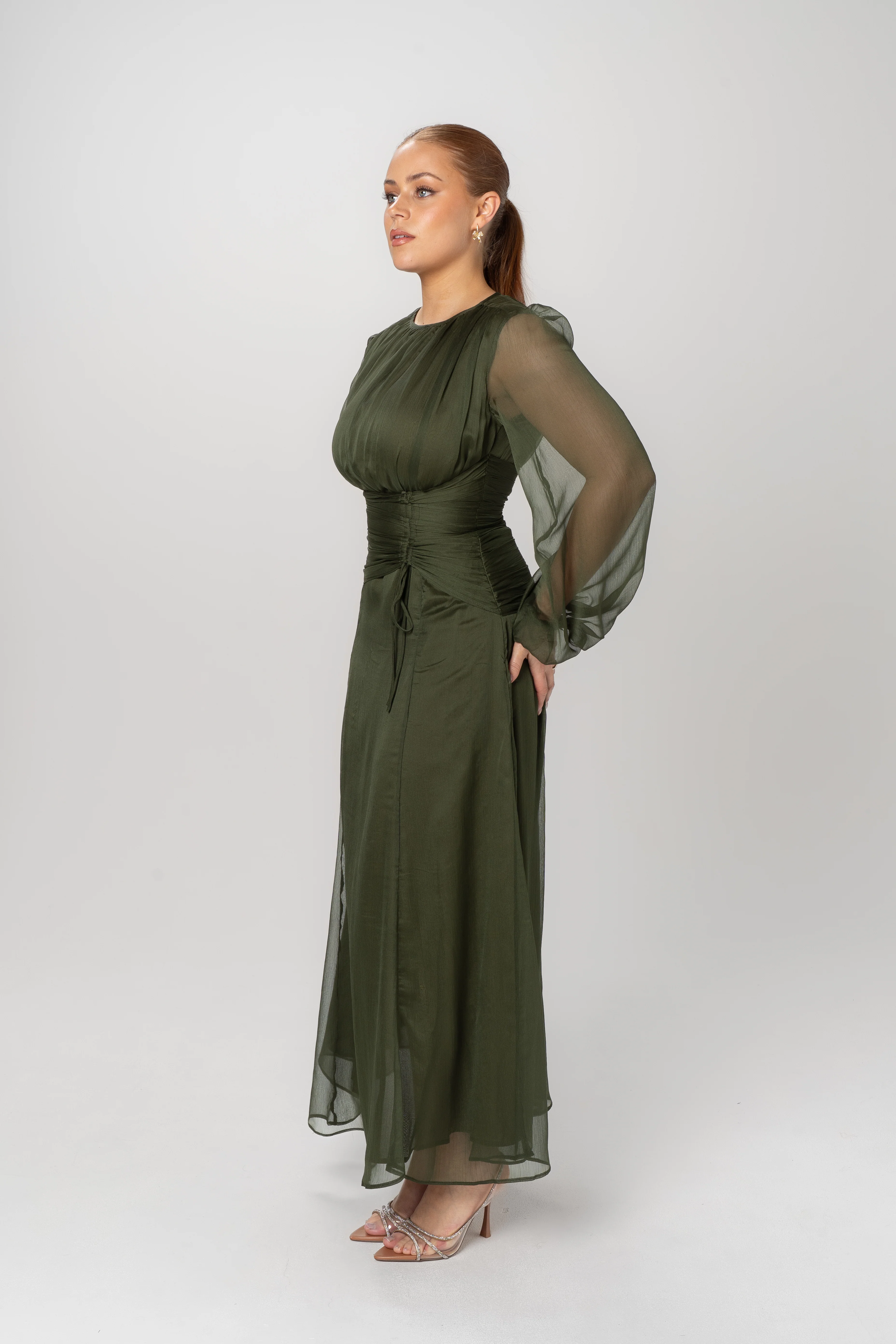 Lunara Long Sheer Sleeve Maxi Dress - Image 7