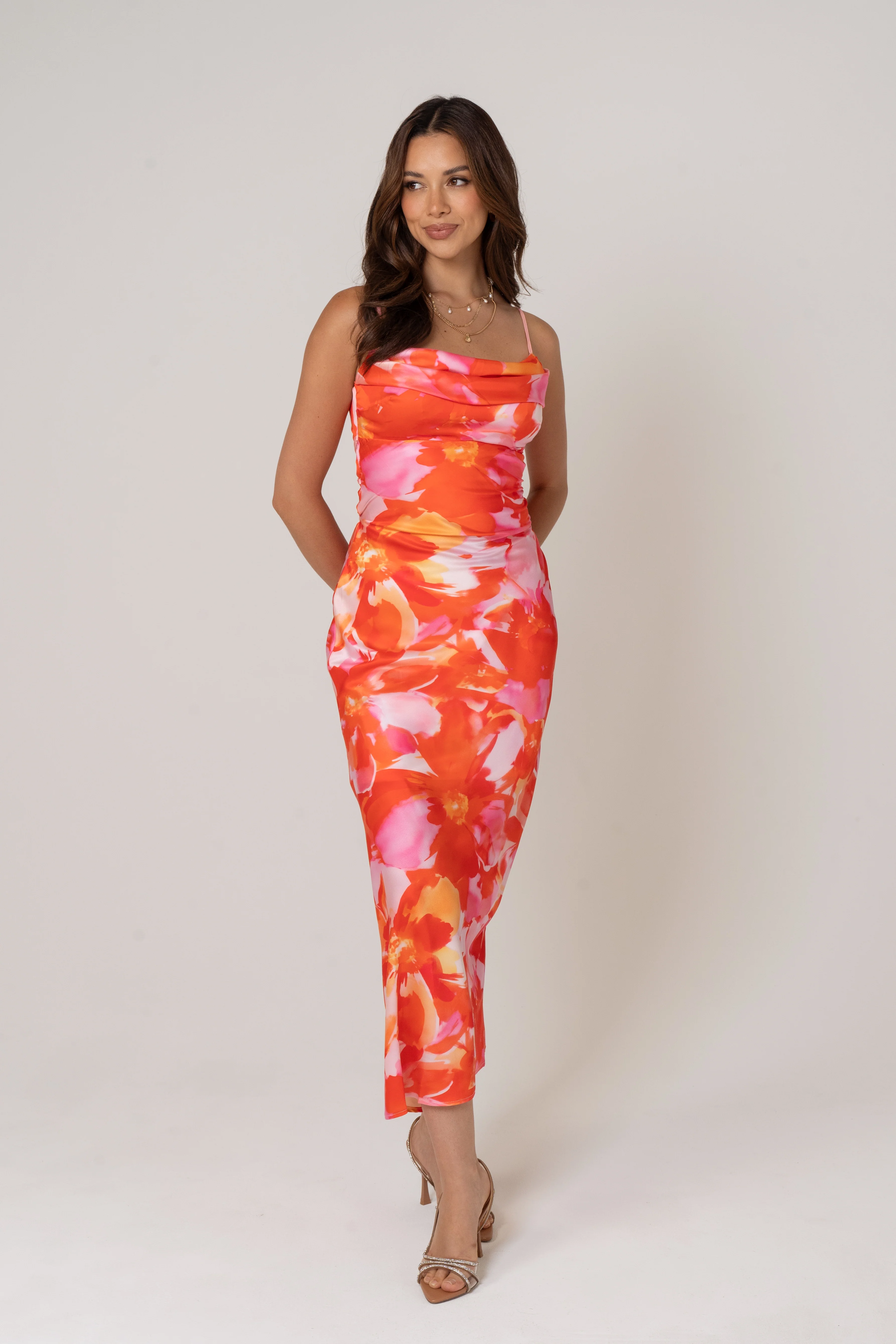 Marisol Print Midi Party Dress