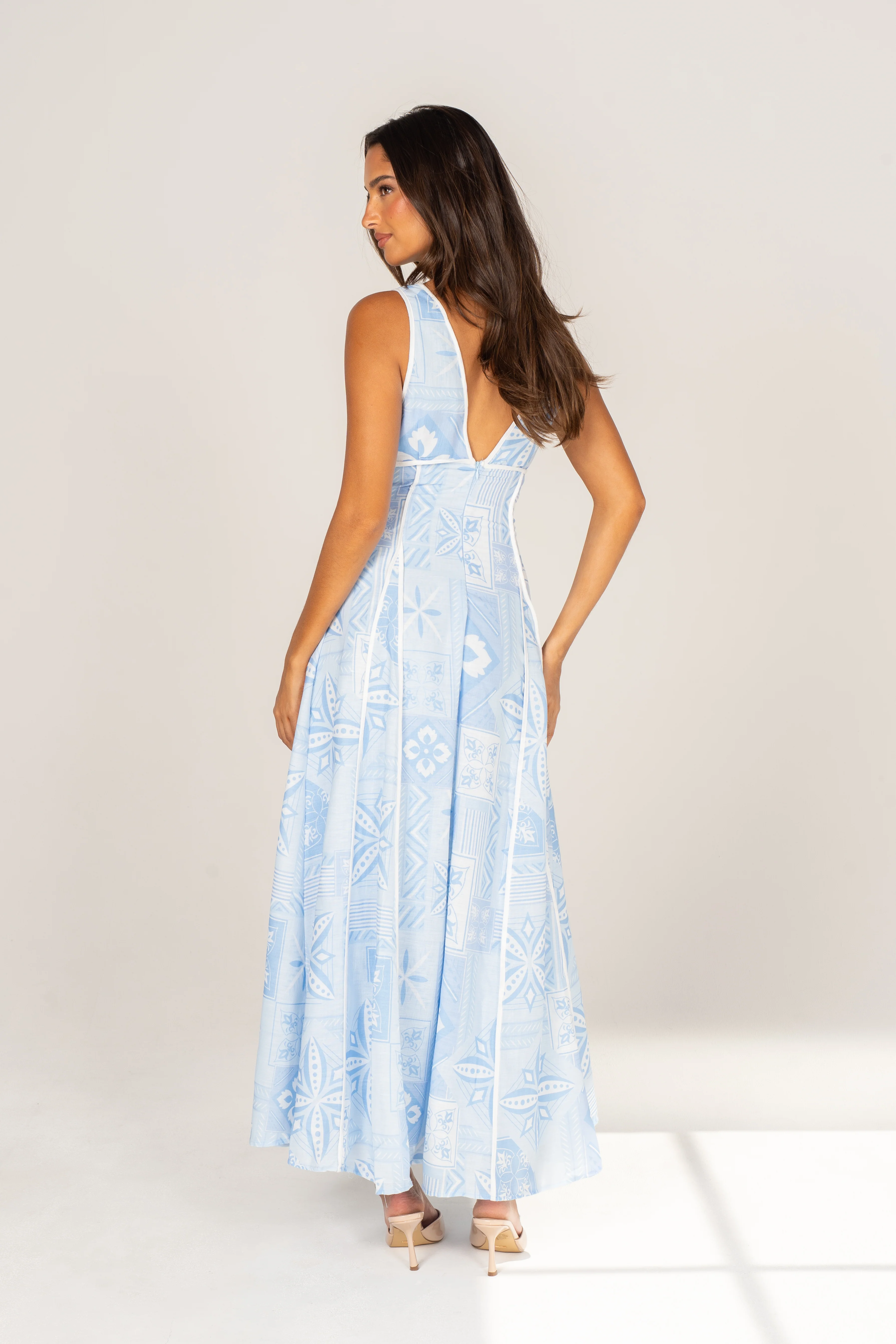 Quinley Print Sleeveless Maxi Dress - Image 3