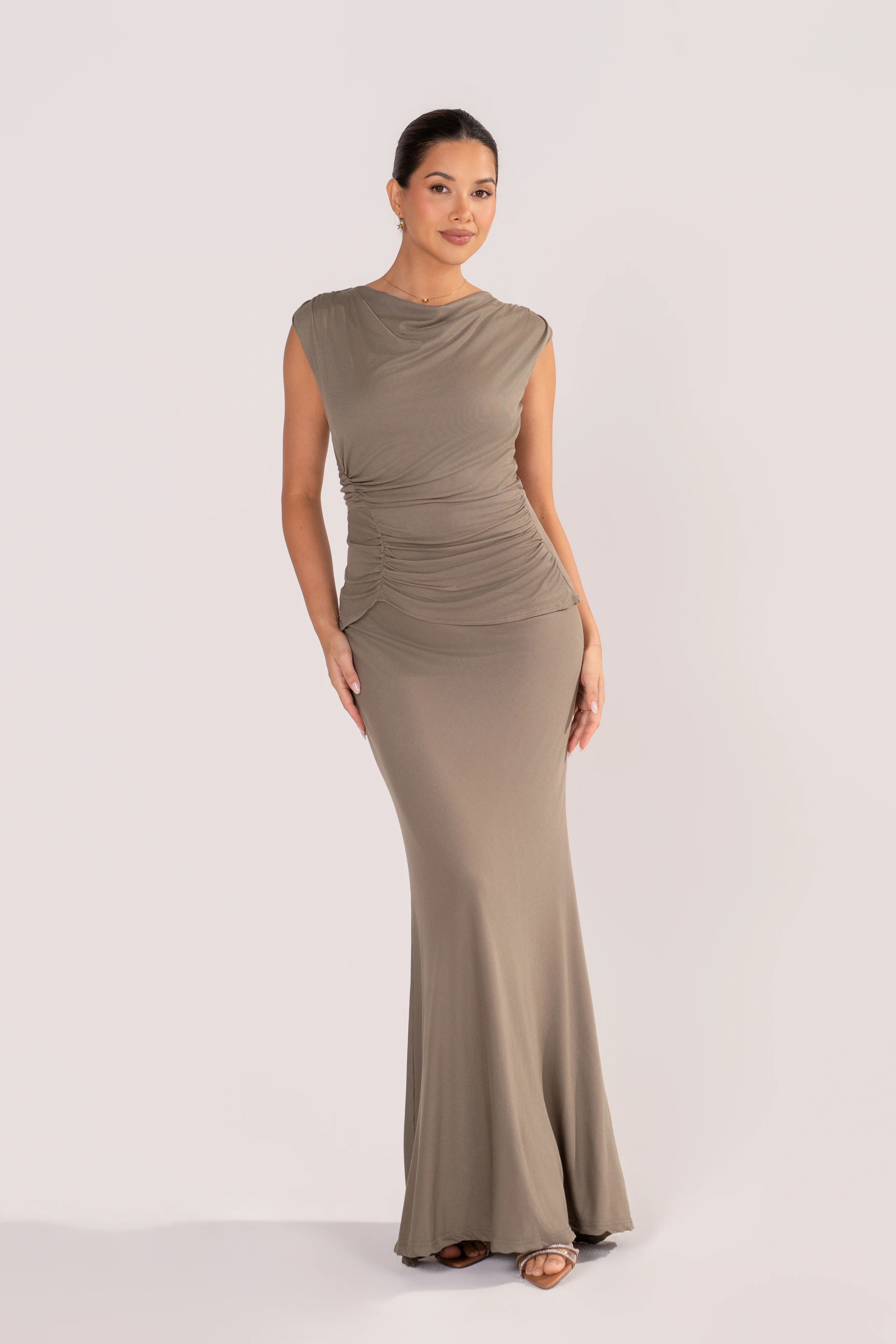 Sanna Dusty Sage Evening Gown
