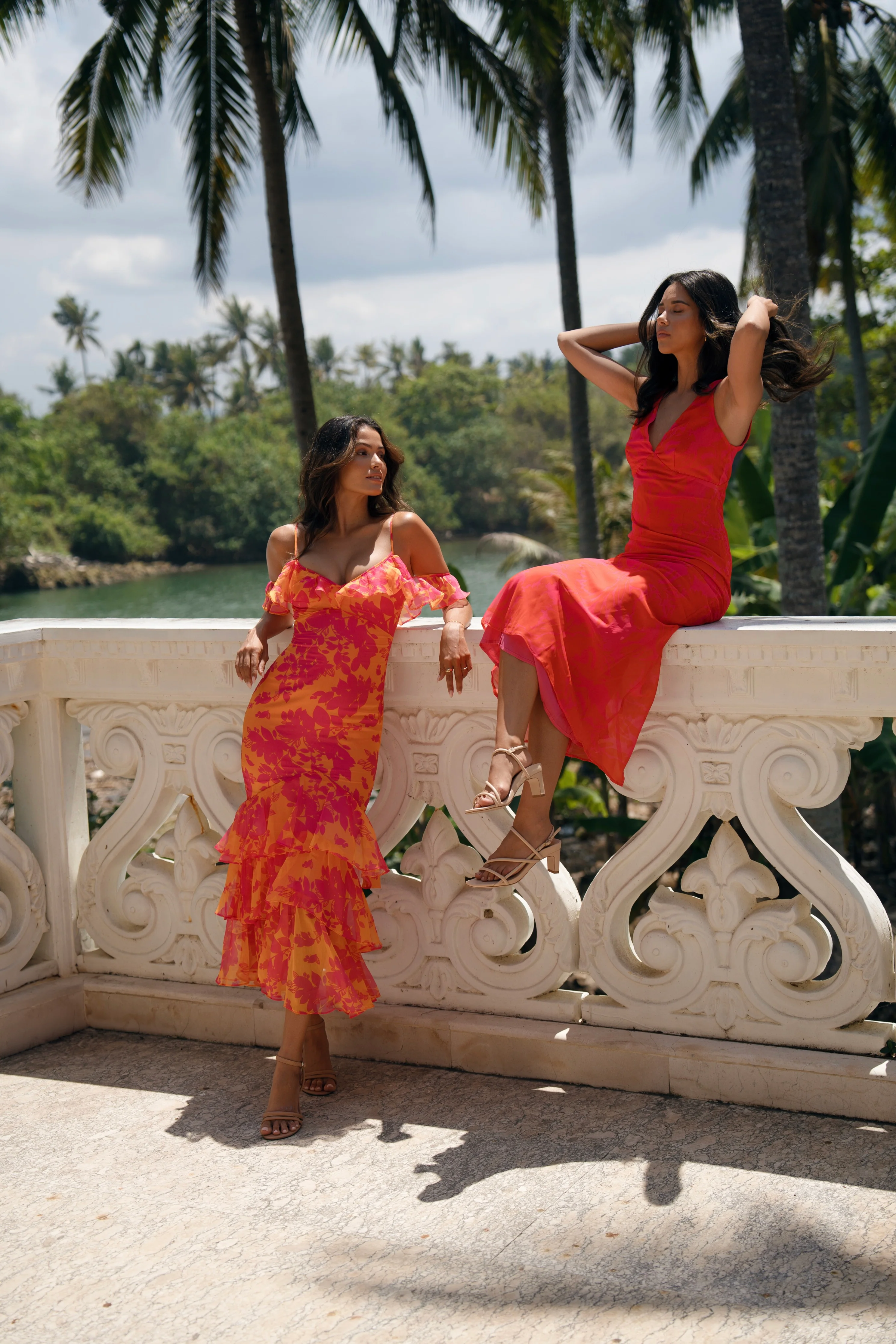 Selina Pink Off-Shoulder Ruffle Cocktail Dress - Image 6