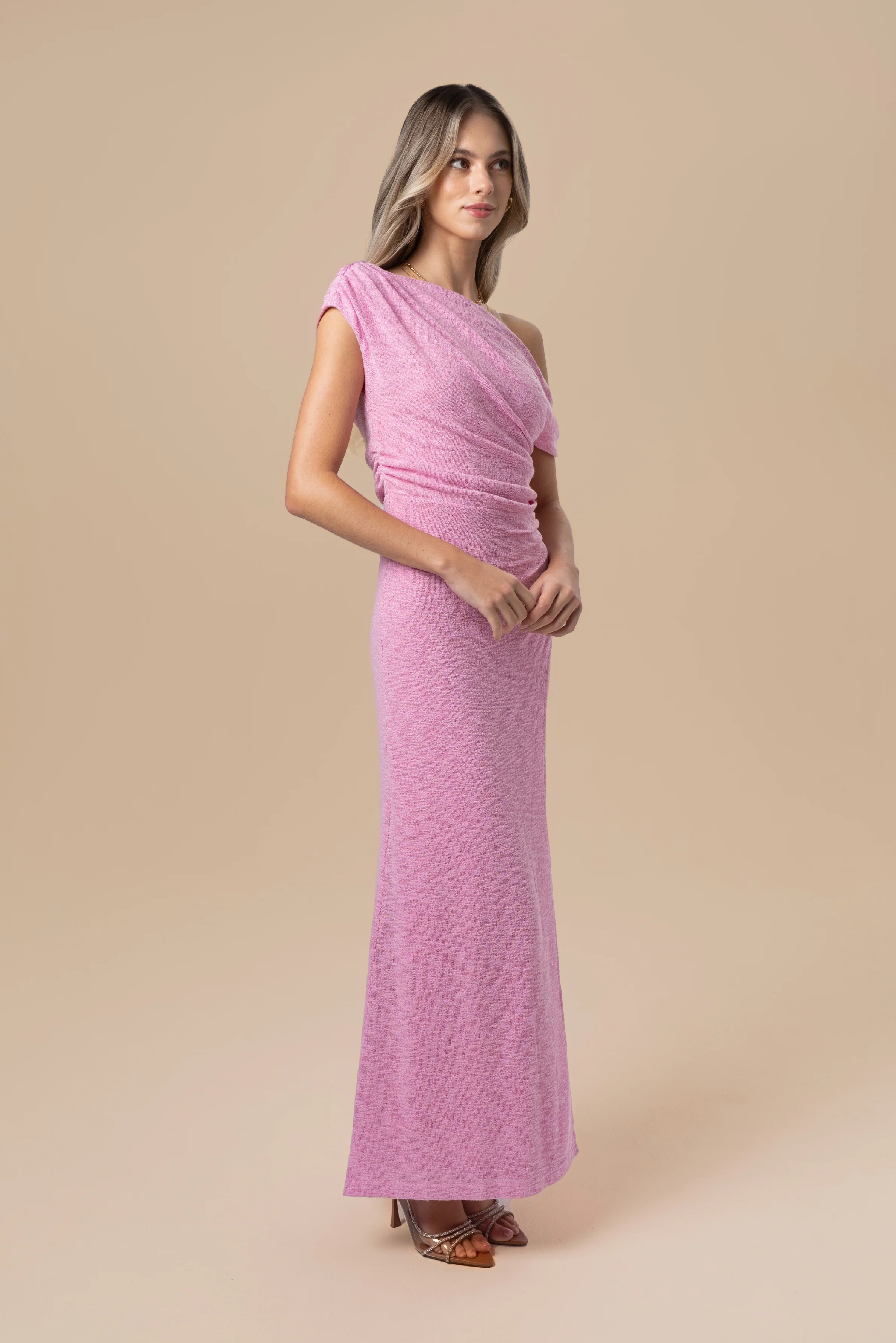 Shana Pink Drop Shoulder Maxi - Image 2