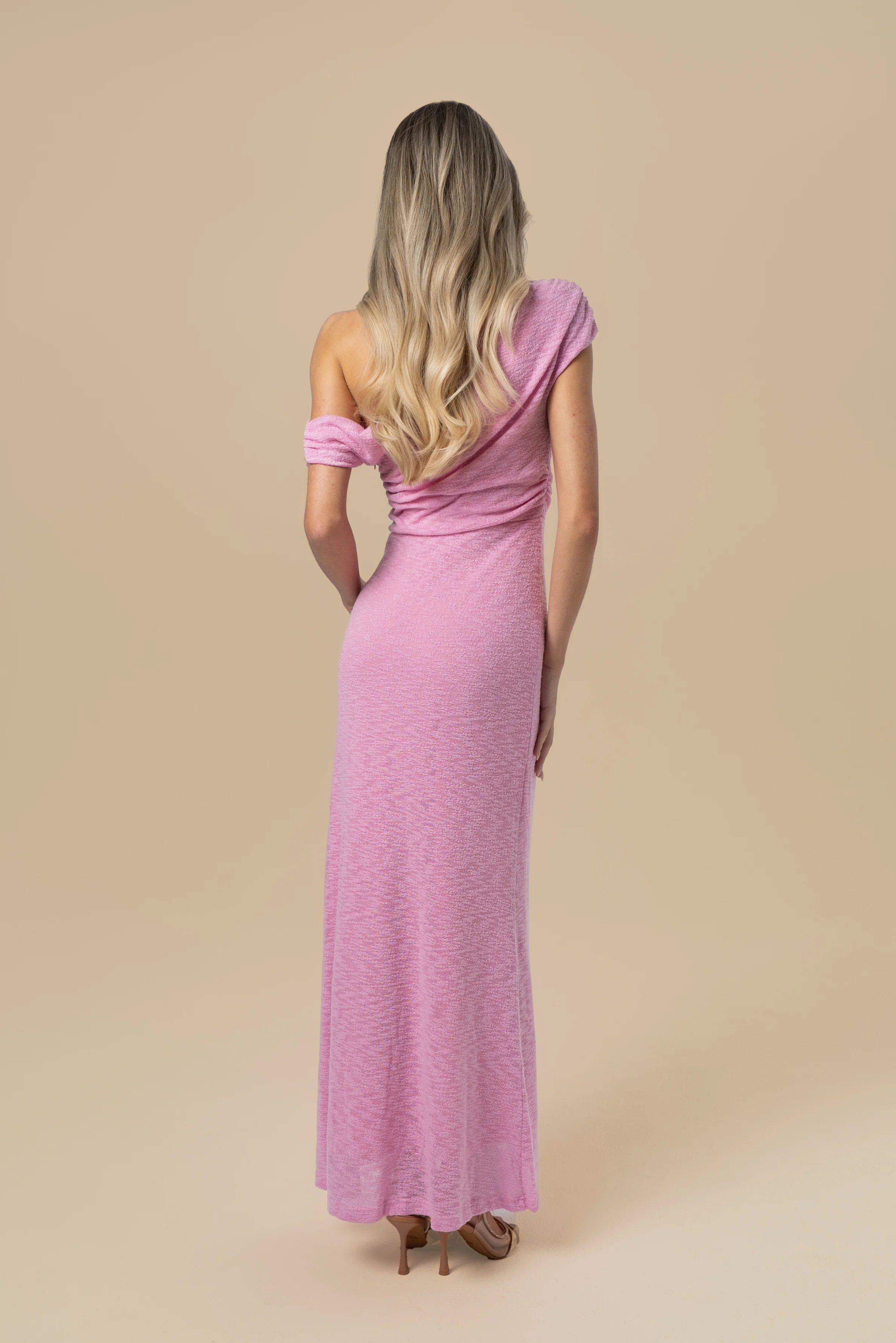 Shana Pink Drop Shoulder Maxi - Image 3
