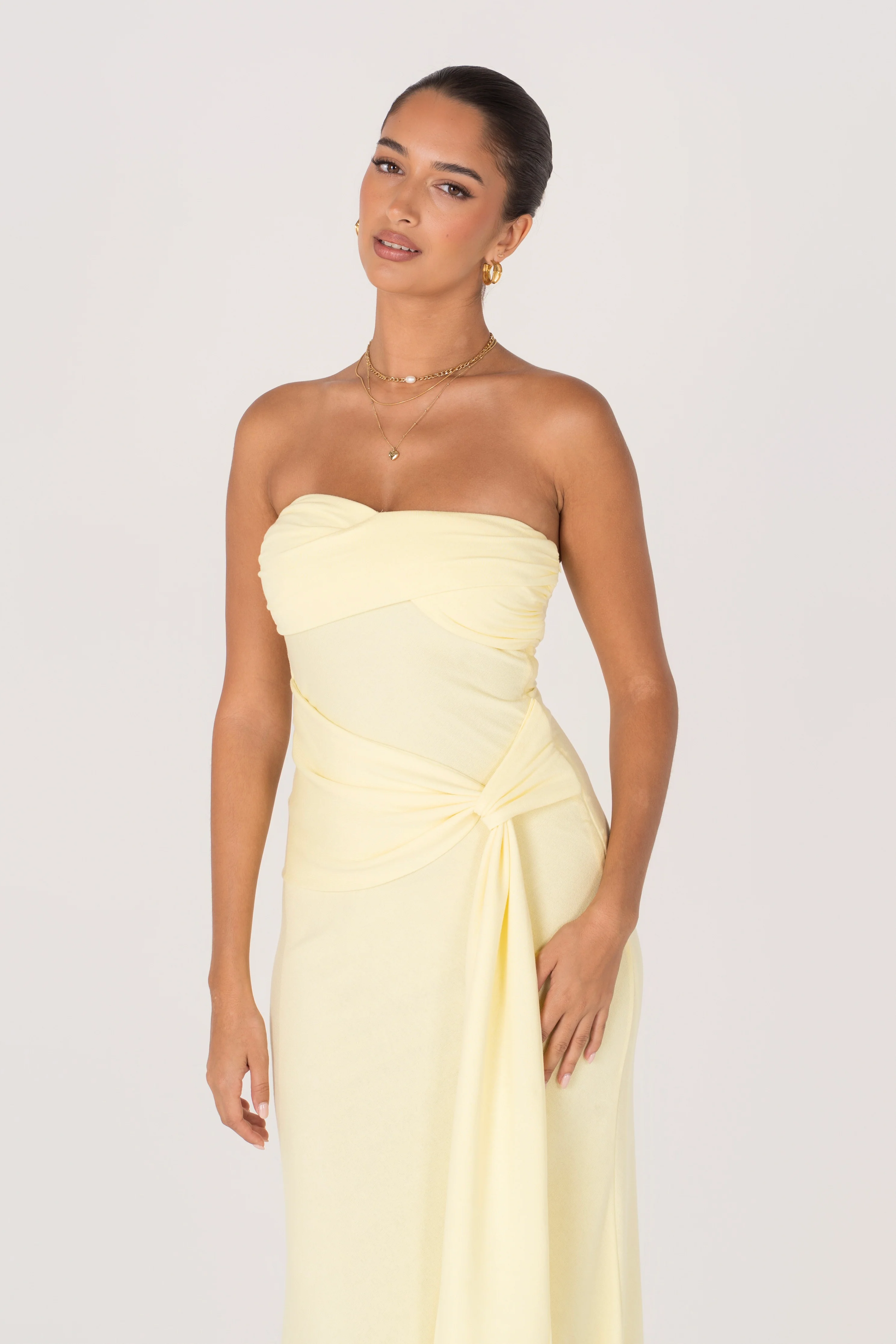Sorelle Strapless Maxi Dress with Drape Detail - Image 10