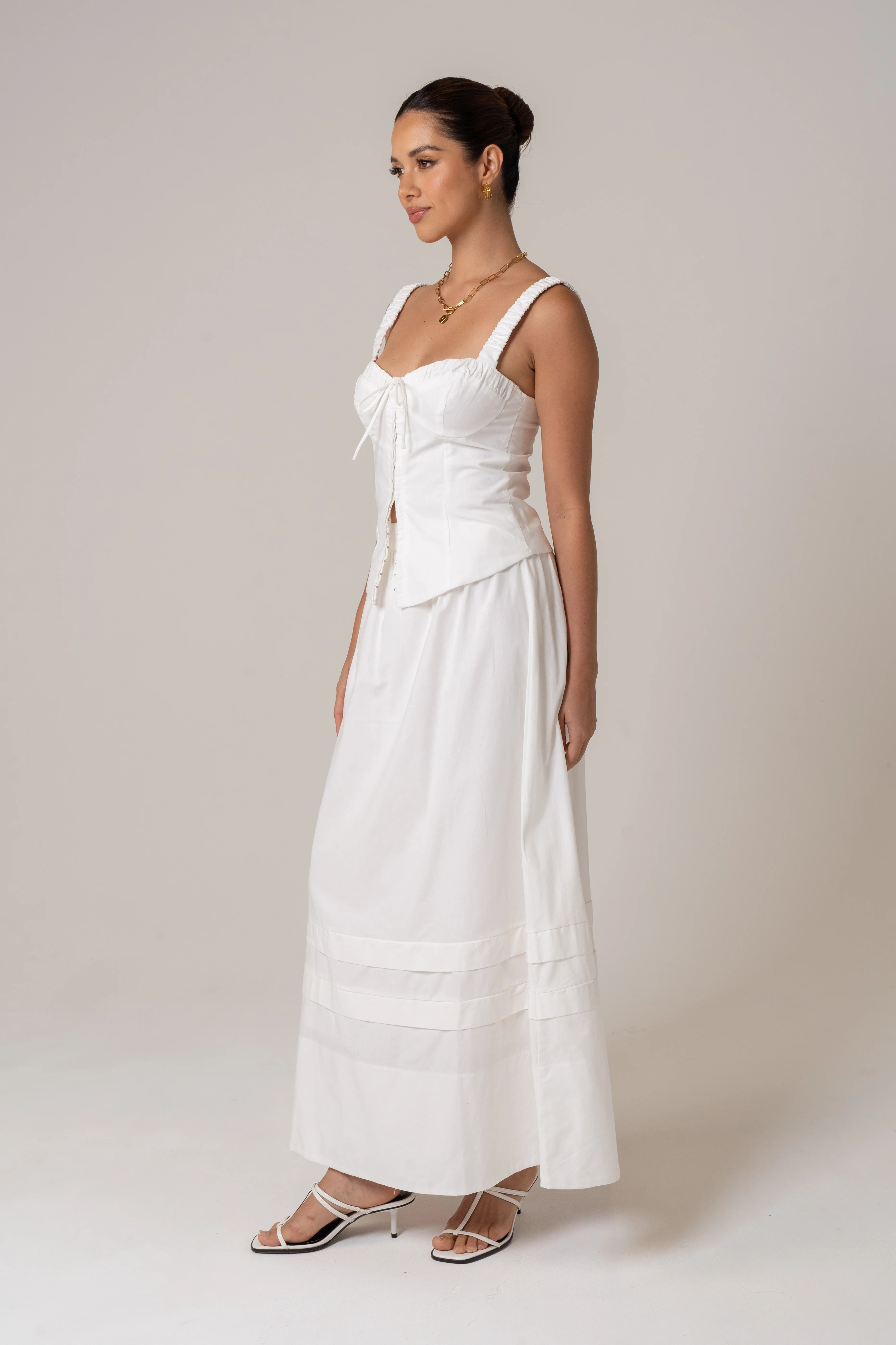 Tara Two Piece Set - Corset Top & Maxi Skirt - Image 2