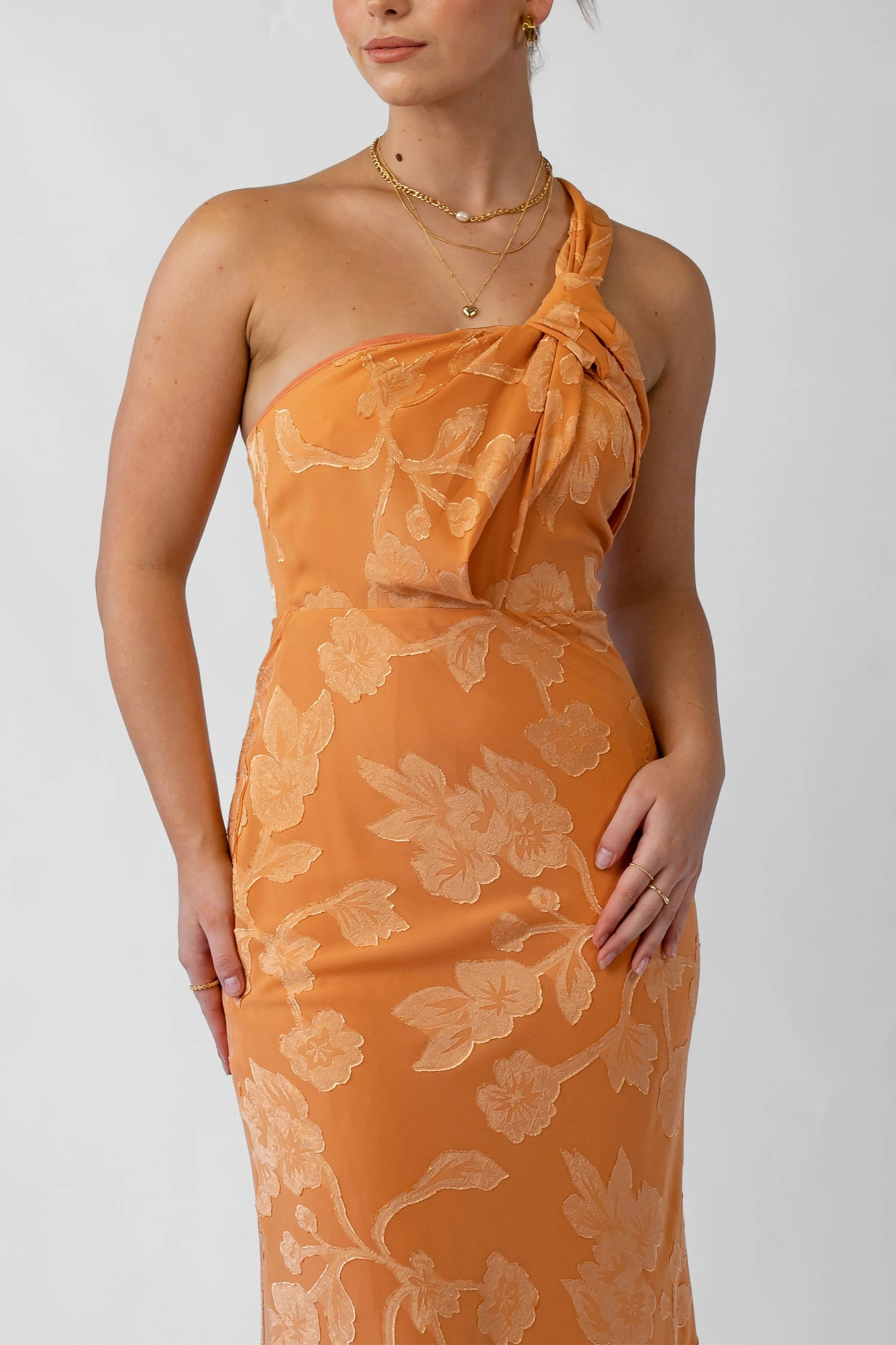 Taylah One Shoulder Midi Cocktail Dress - Image 6
