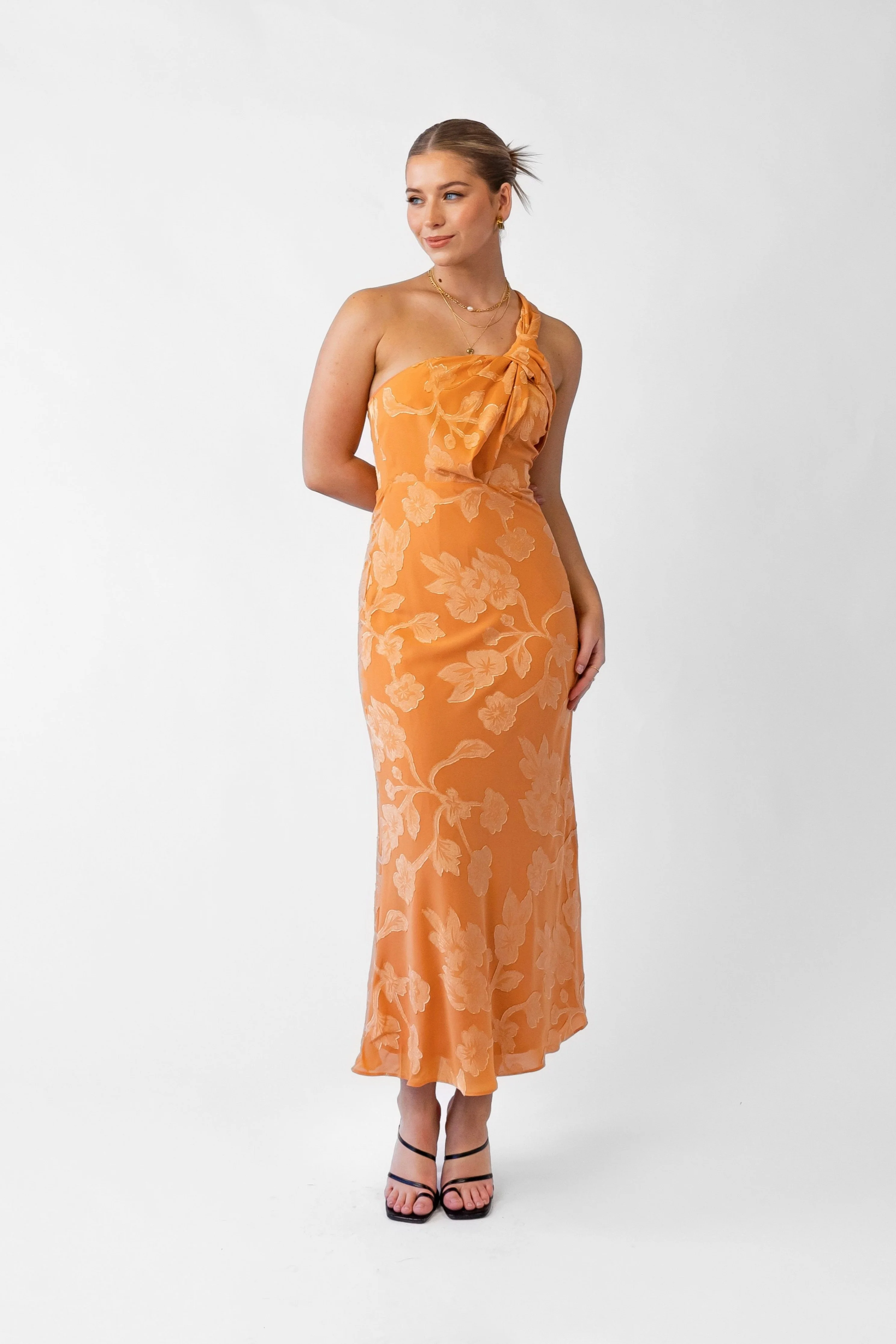 Taylah One Shoulder Midi Cocktail Dress - Image 7