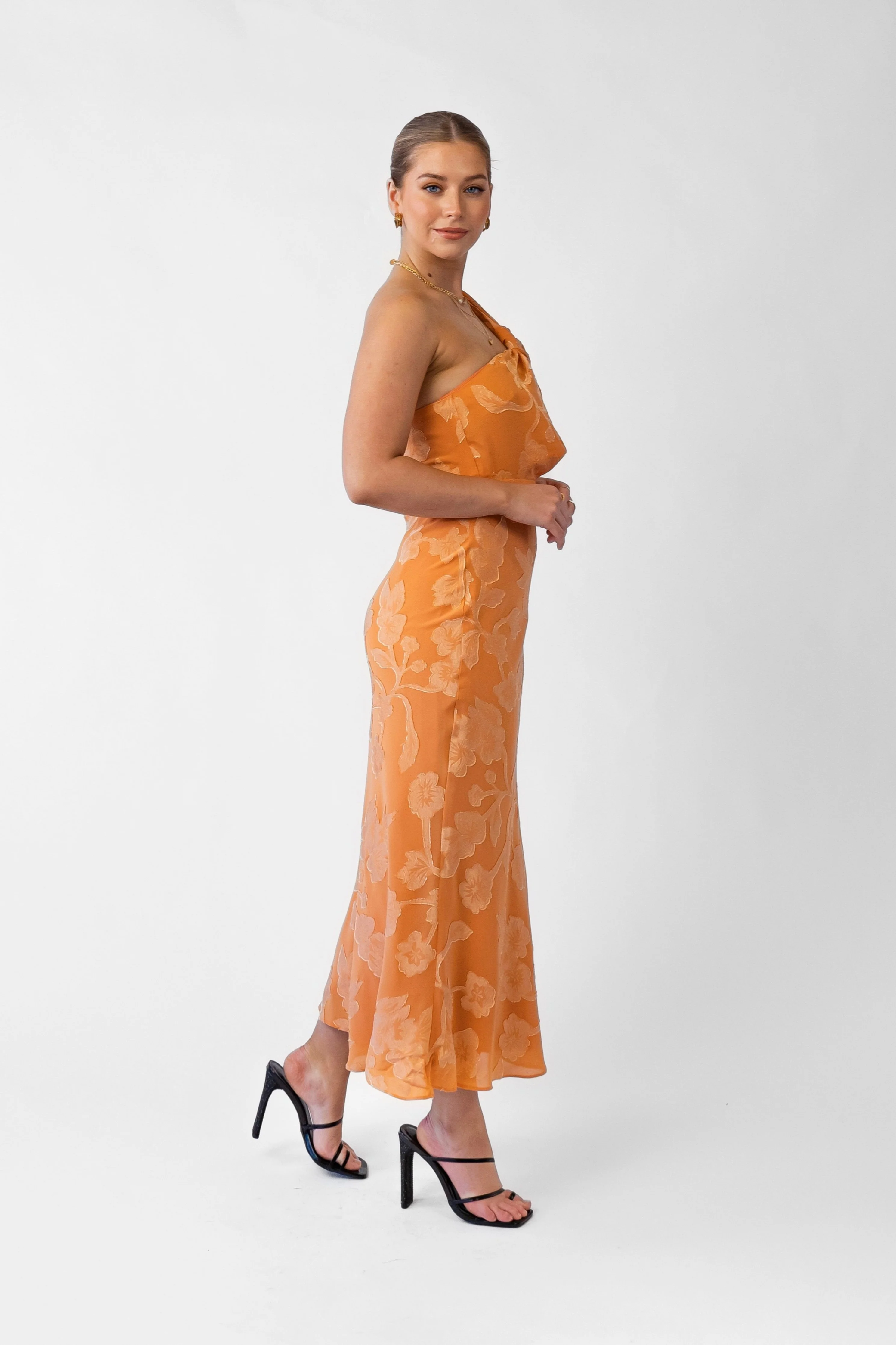 Taylah One Shoulder Midi Cocktail Dress - Image 9