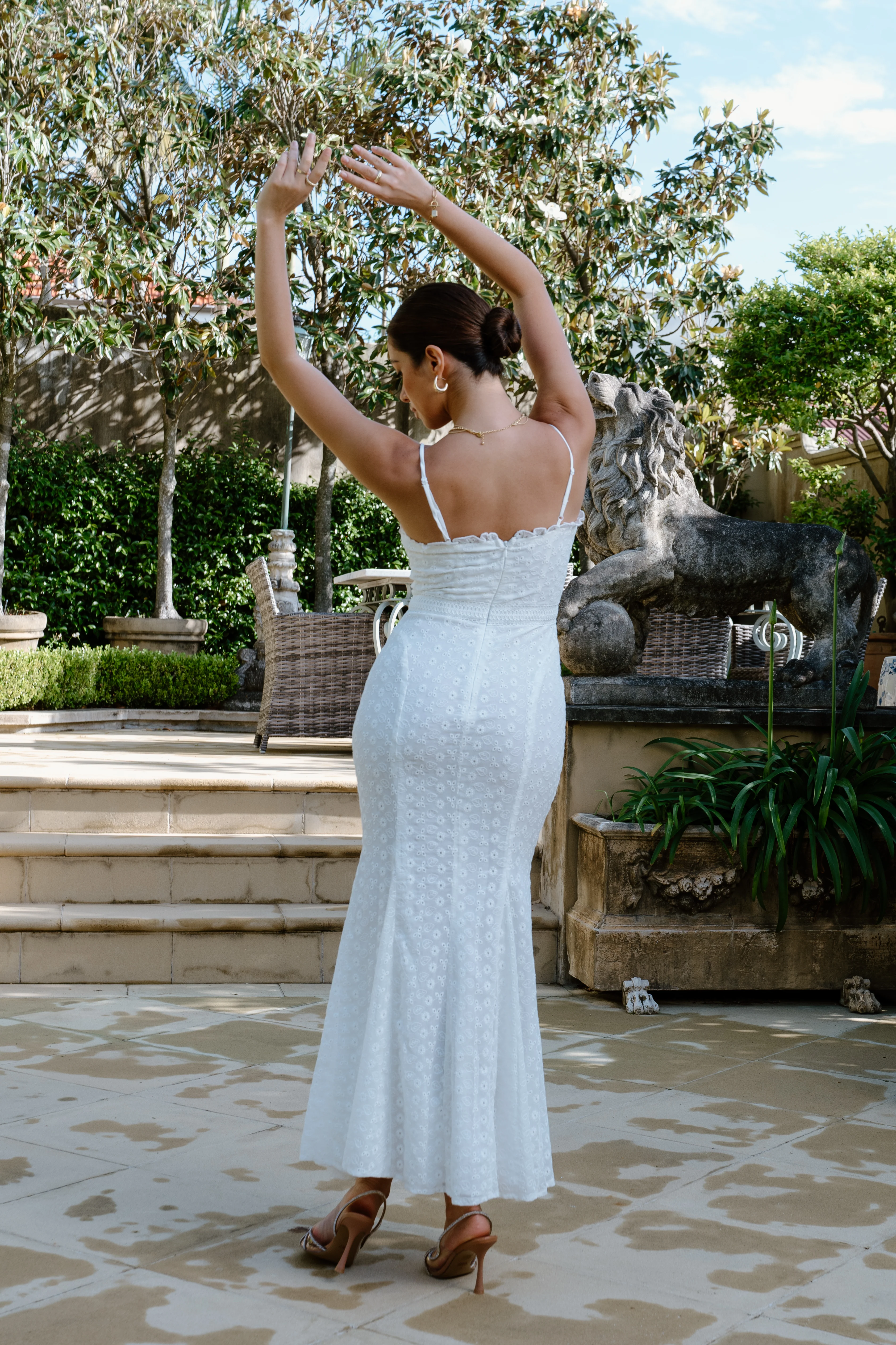 Wendy Midi Dress with Floral Details - Image 2
