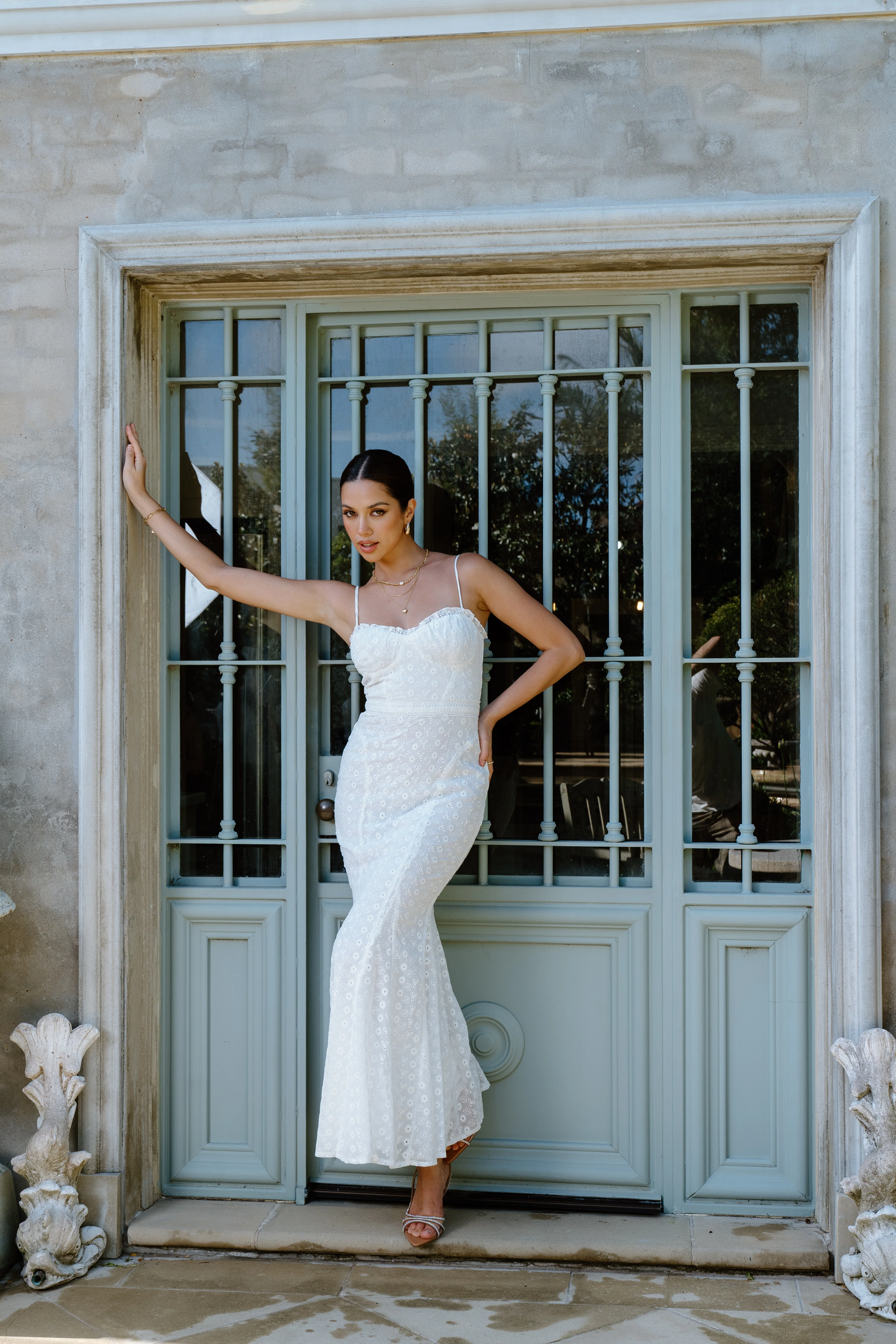 Wendy Midi Dress with Floral Details - Image 5